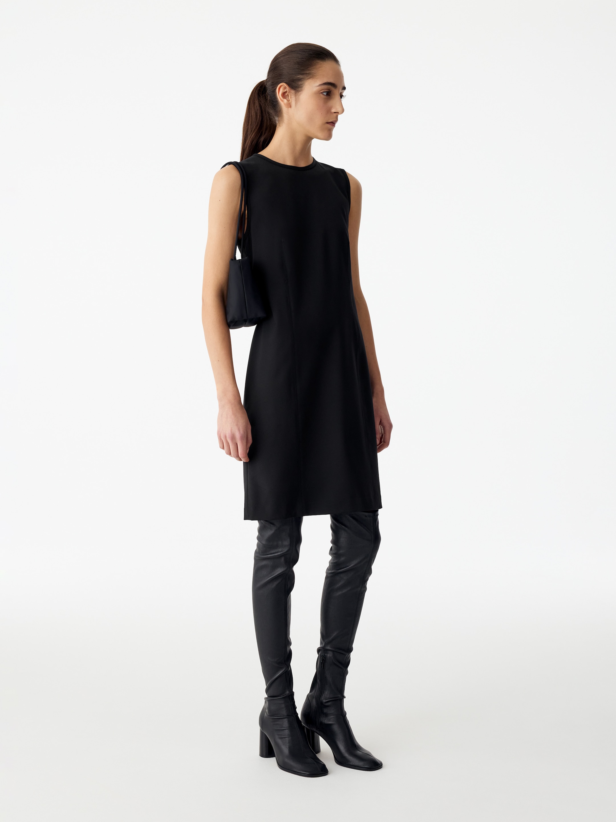 Shiftkleid aus Wollmischung - Schwarz - Slim Fit - women - StillMedia/Lookbook - 7