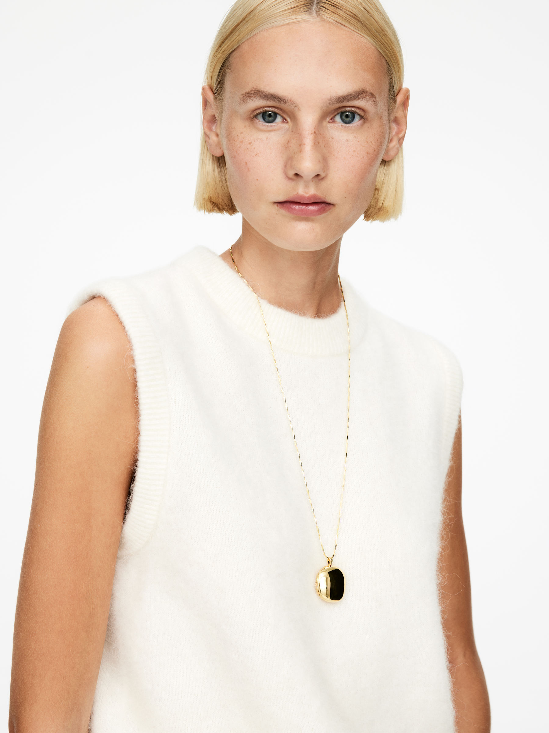 Gold-Plated Locket Necklace - Gold - Women - StillMedia/Lookbook - 5