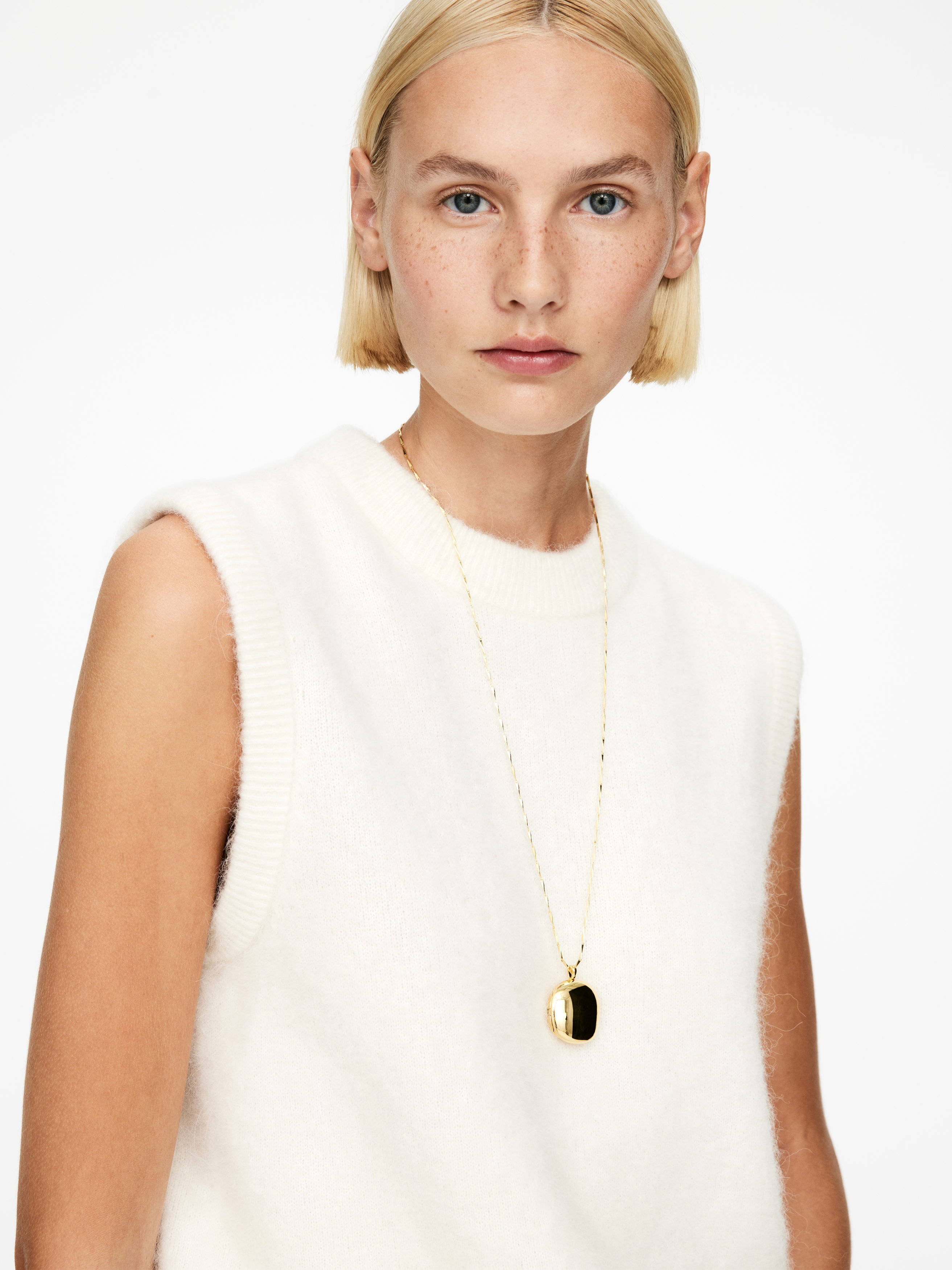 Gold-Plated Locket Necklace - Gold - Women - StillMedia/Lookbook - 5