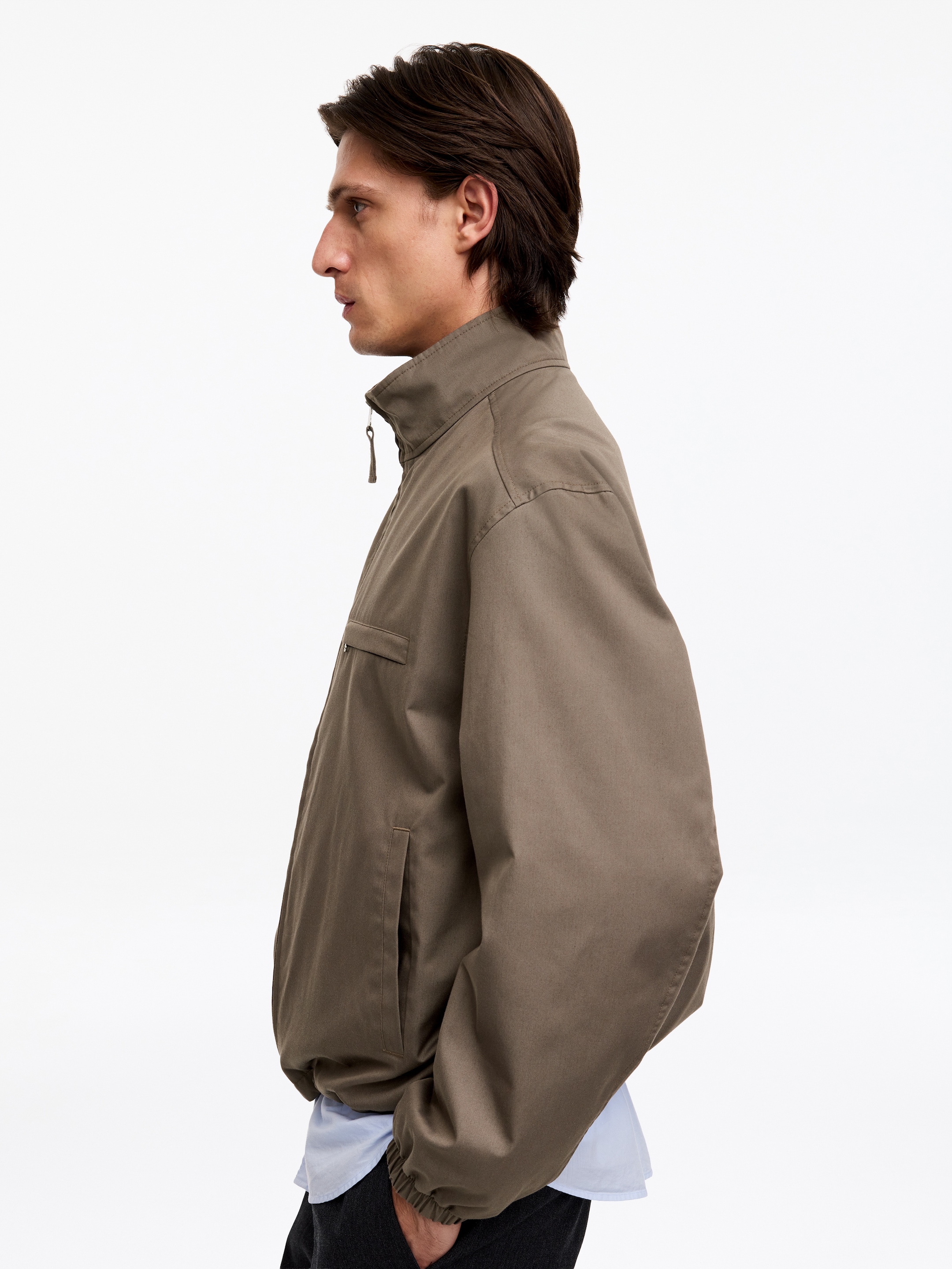 Giacca dal taglio squadrato - Talpa scuro - Relaxed fit - Men - StillMedia/Lookbook - 5