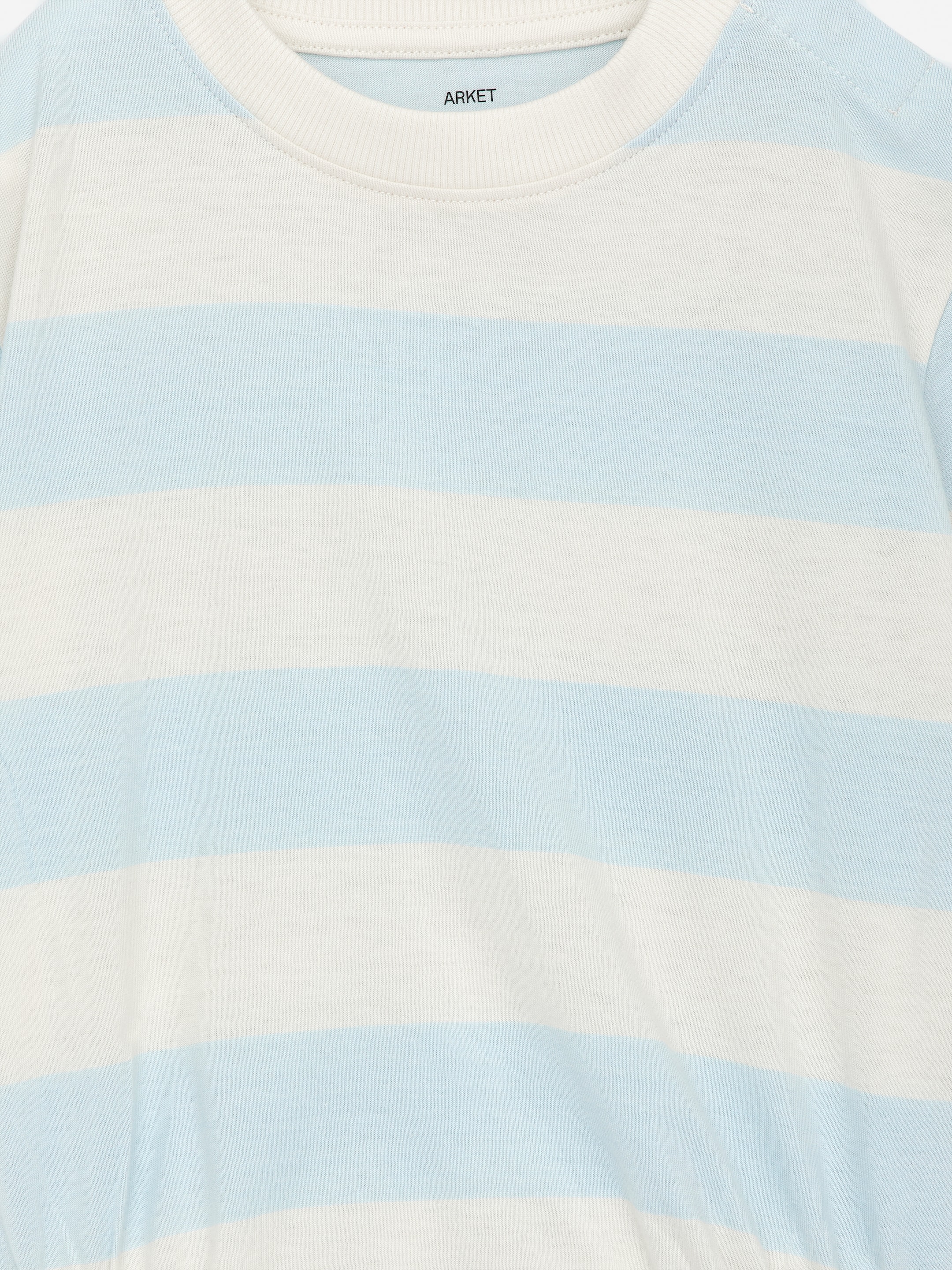 Grösseres Bild ansehen: Kurzärmeliger Jersey-Strampler - Hellblau/Cremeweiß - KINDER | H&M CH 3