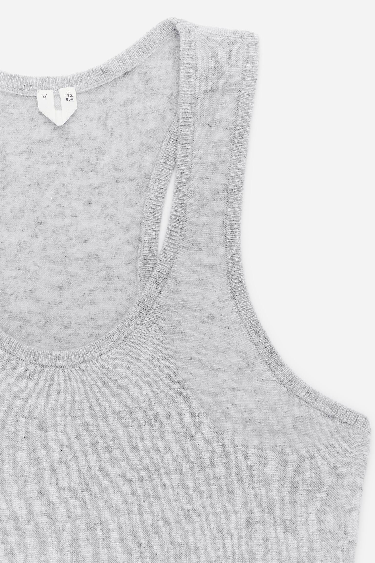 Потник от чист кашмир - Светлосиво - 5