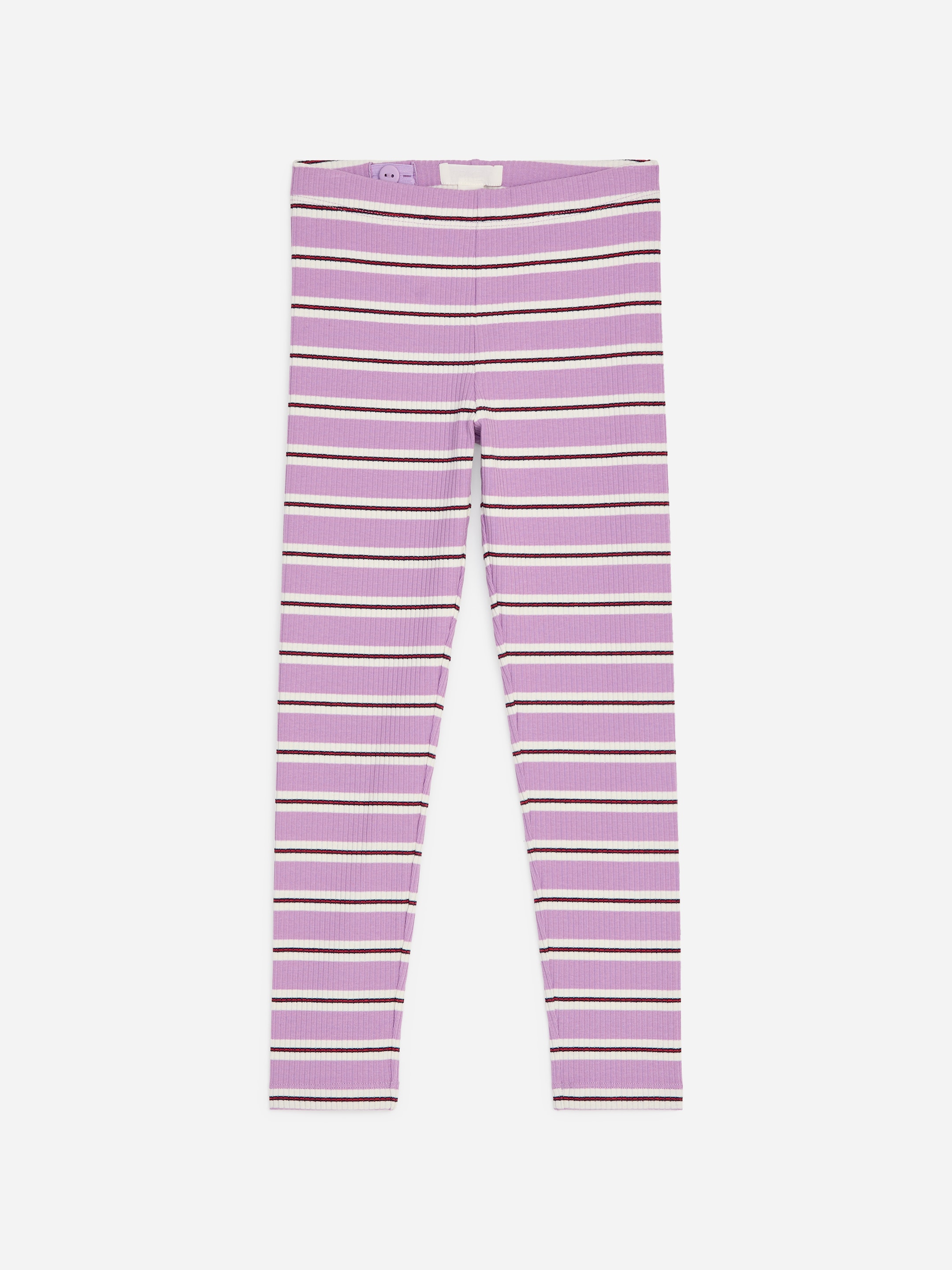 Ribbed Leggings-Purple-20471