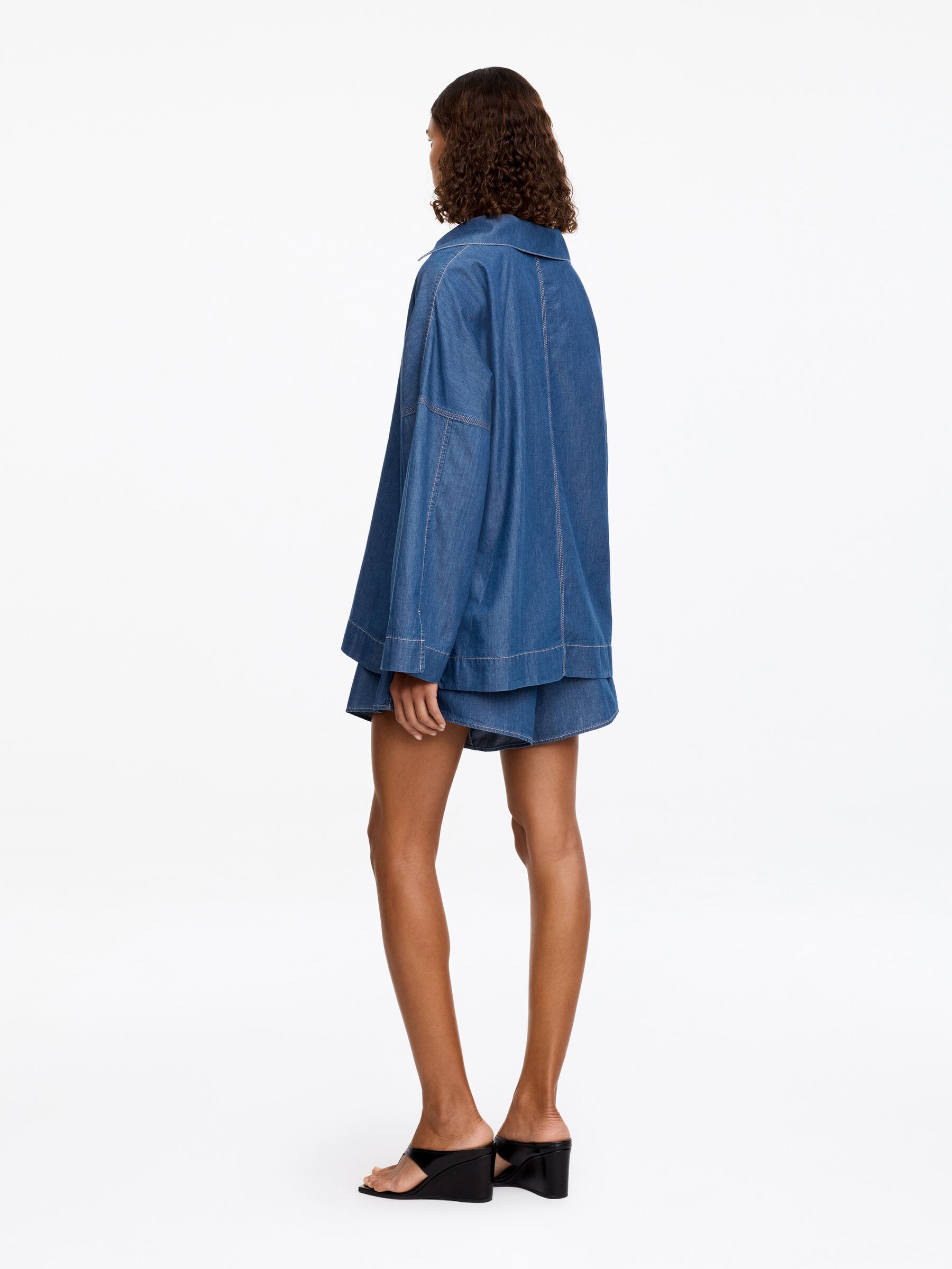 Pop-Over Sailor Shirt - Blue - Regular fit - Women - StillMedia/Lookbook - 5