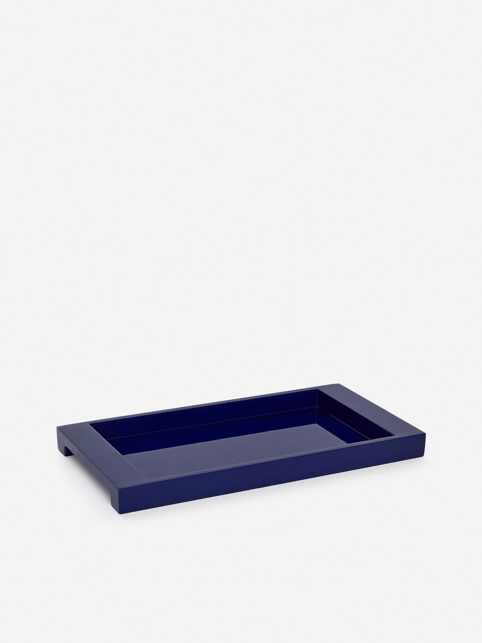 Bandeja lacada 39 x 20 cm - Azul brillante/Negro