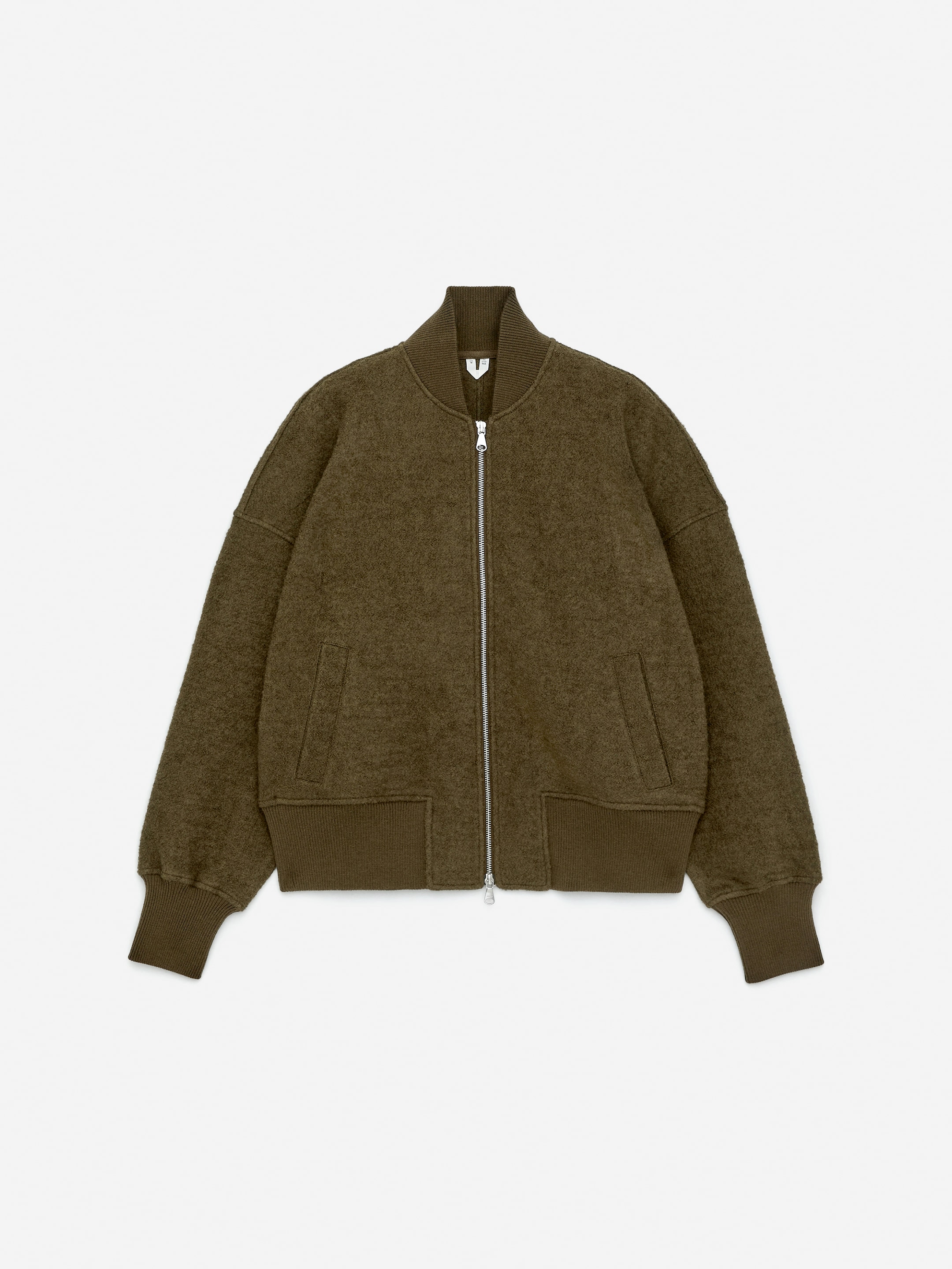 Boiled Wool Jacket-#585340-16646