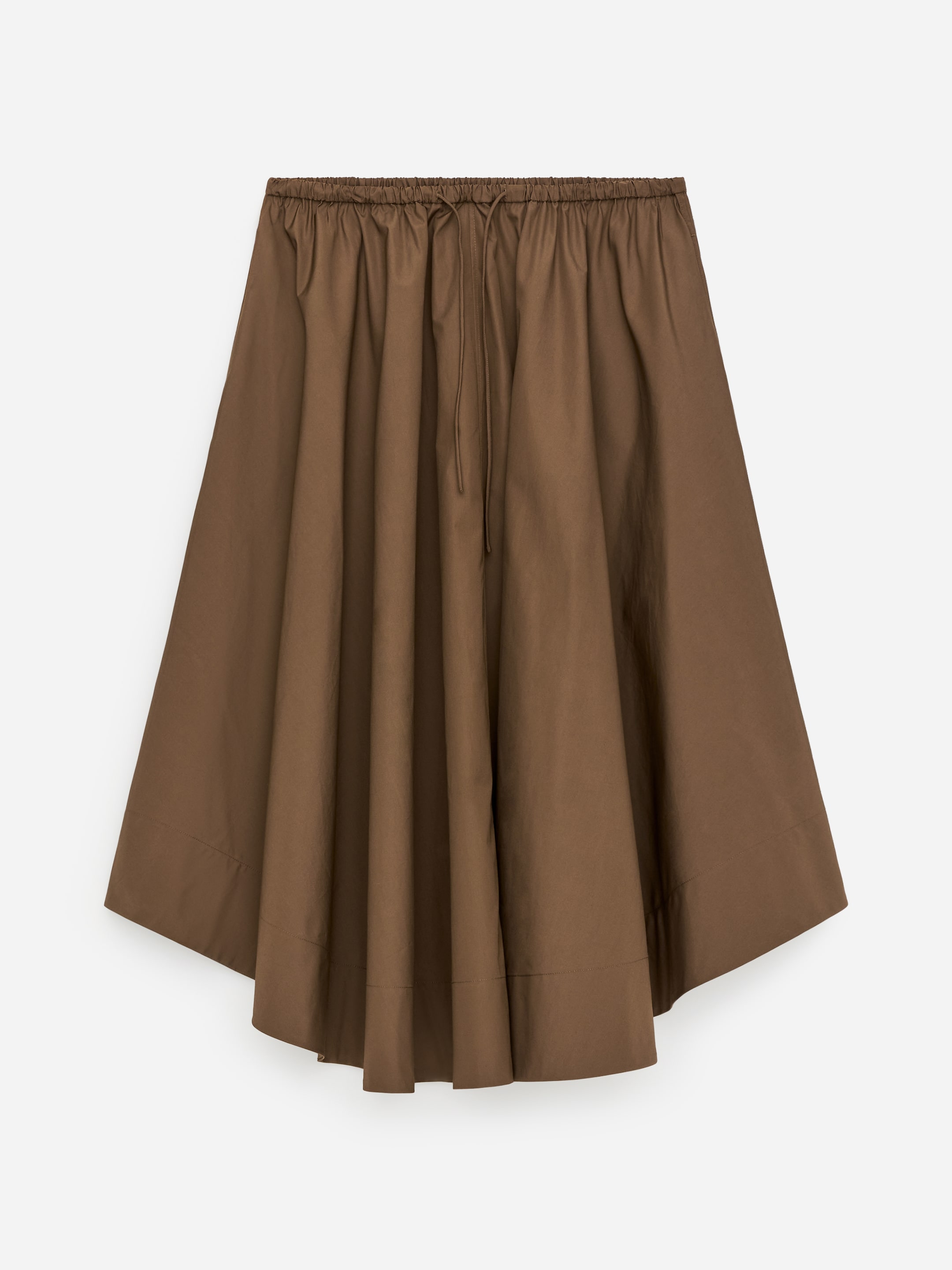 Wide Cotton Skirt-#655444-18047