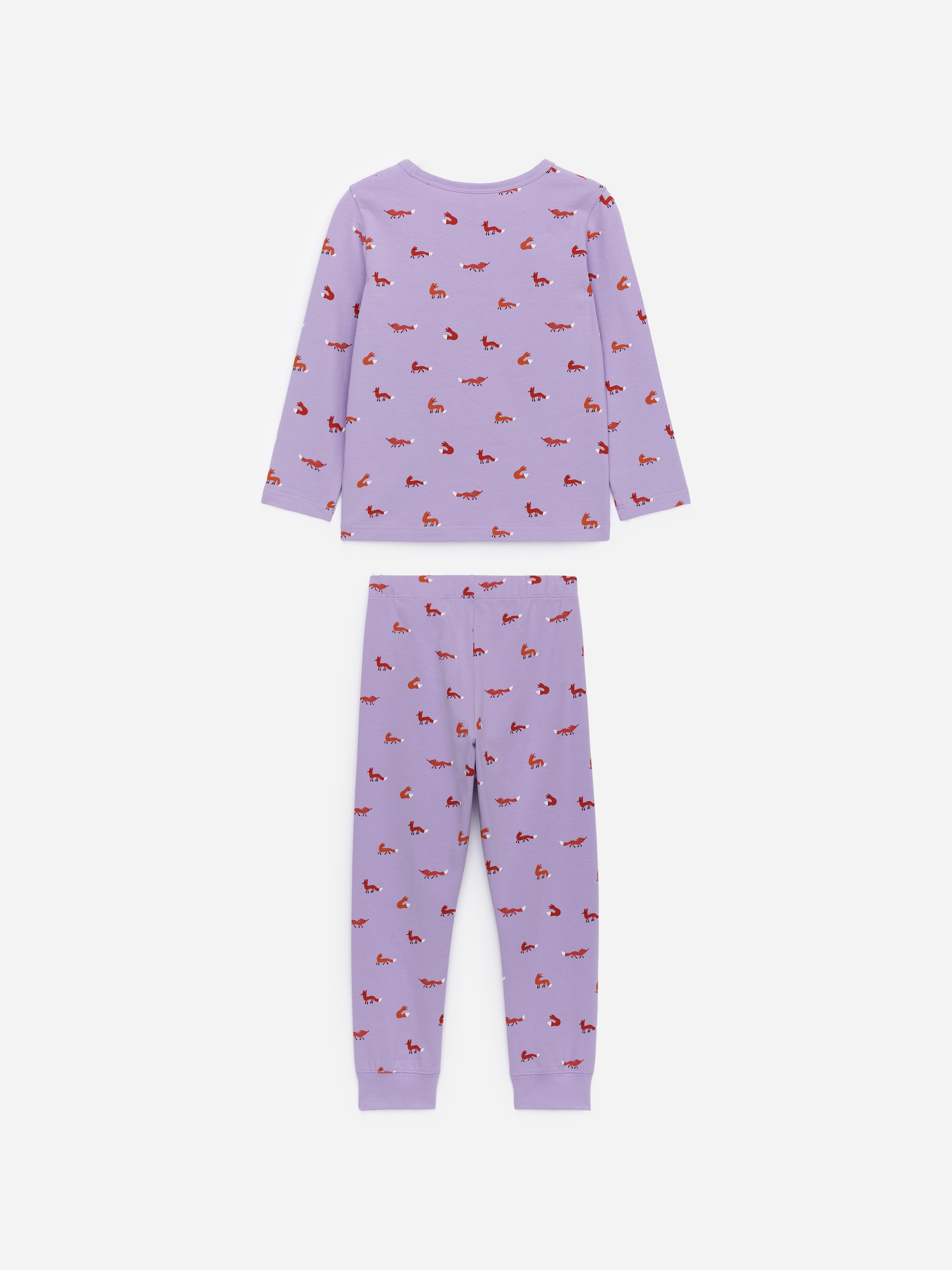Ingrandisci l'immagine: Jersey Pyjama Set - Lilac/Foxes - BAMBINO | H&M CH 2