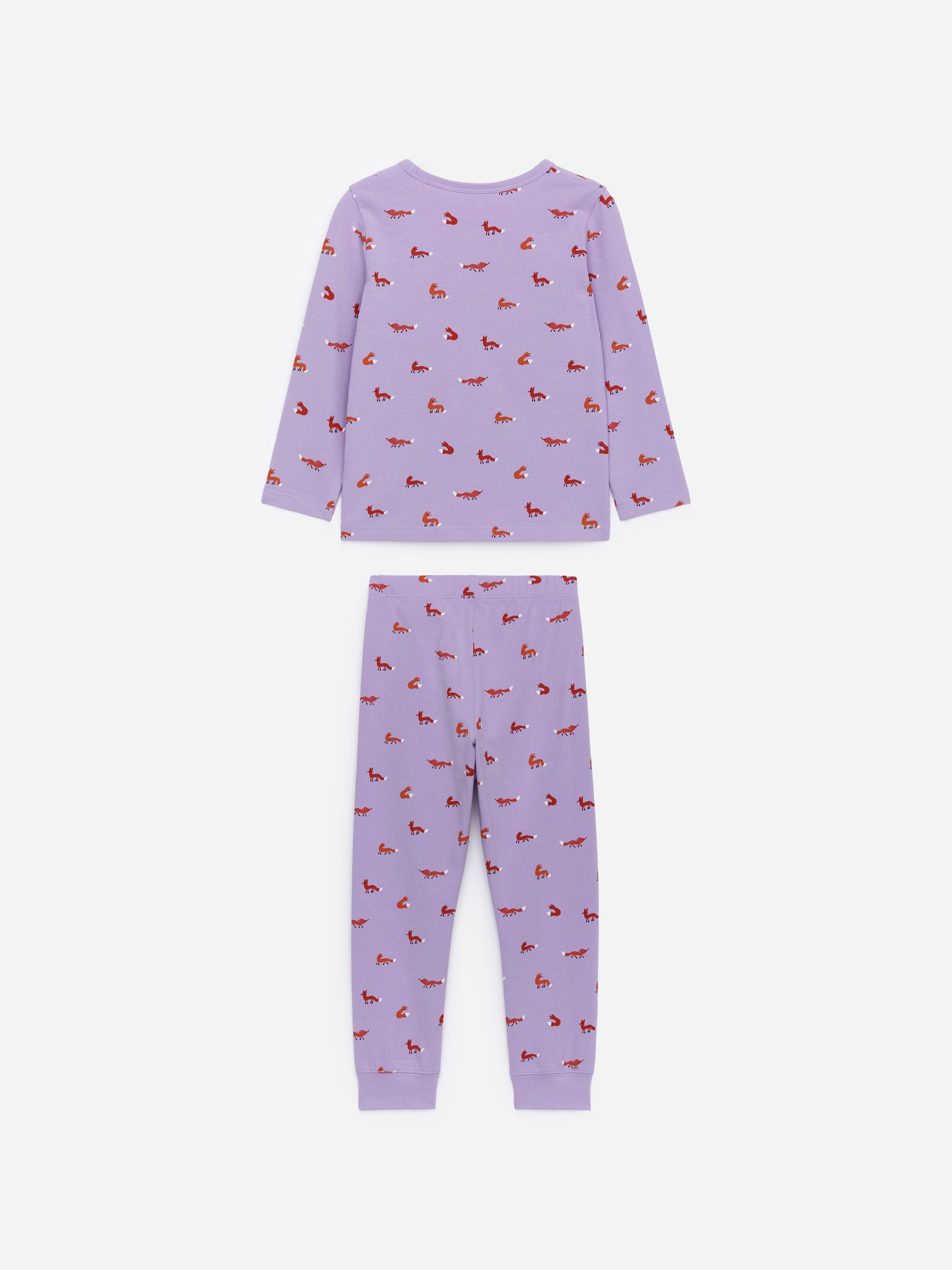 Jersey Pyjama Set - Lilac/Foxes - Regular fit - Children - StillMedia/DescriptiveStillLife - 6