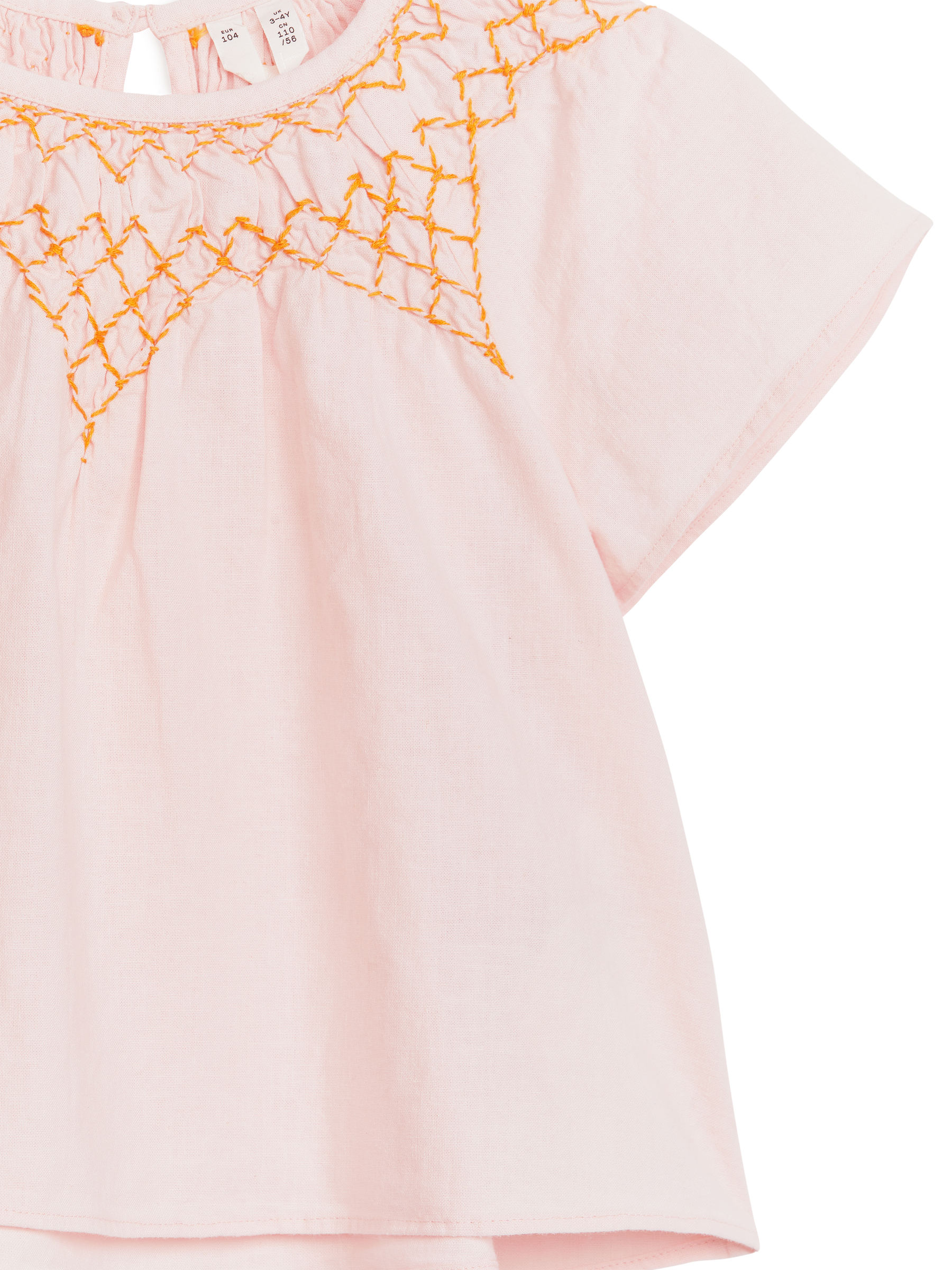 Embroidered Linen Blouse - Rosa - Regular Fit - Kinder - StillMedia/DescriptiveDetail - 1