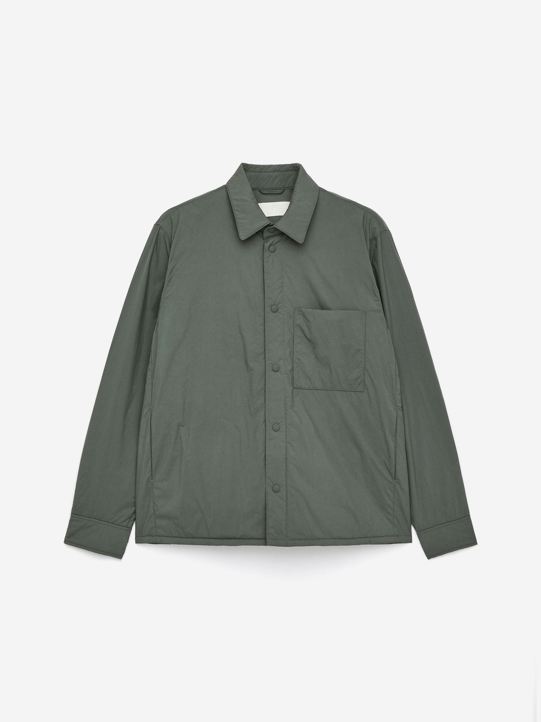 Light-Padded Overshirt-Green-16348