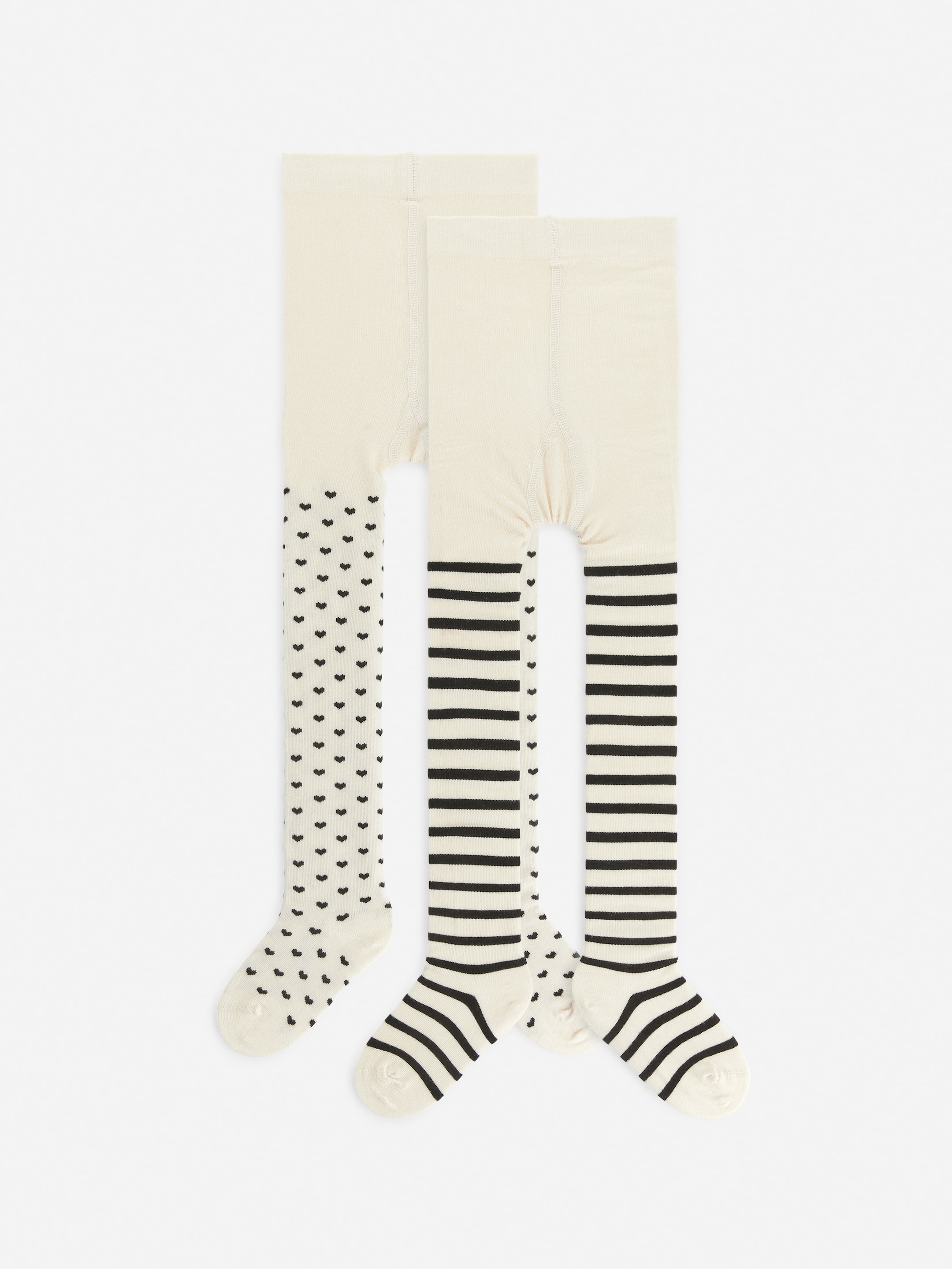 Cotton Tights, Set of 2-#DCD6C7-12663
