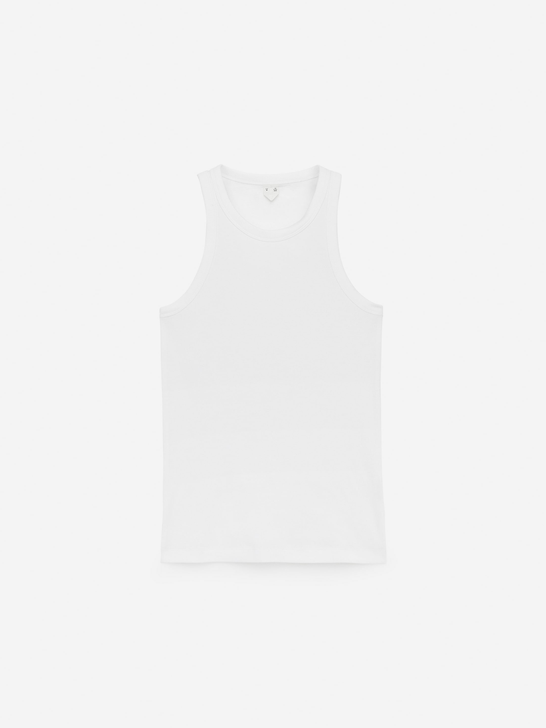 Rib Racer Tank Top-#FFFFFF-53
