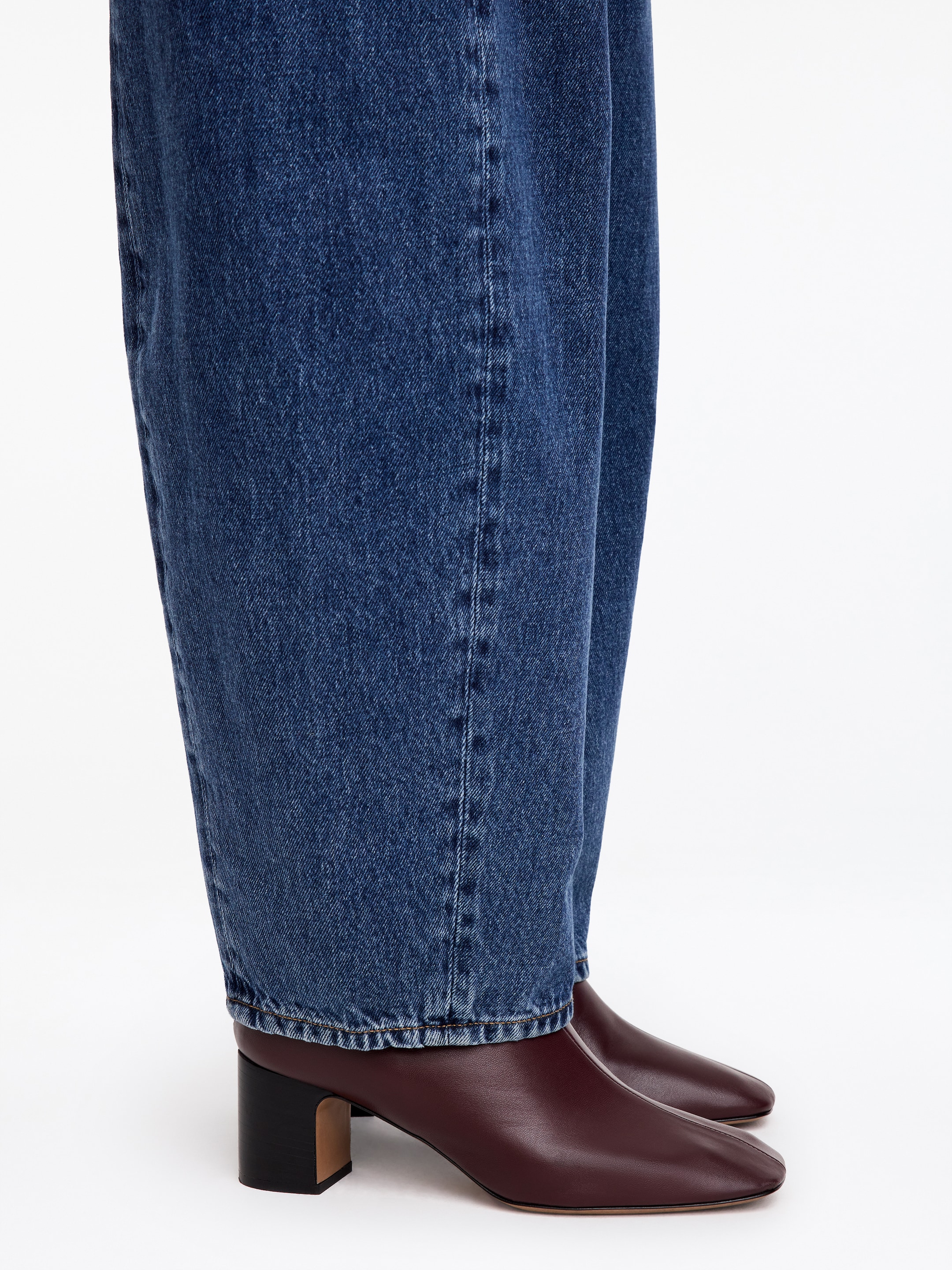 Botines de piel tipo calcetín-Red-20164