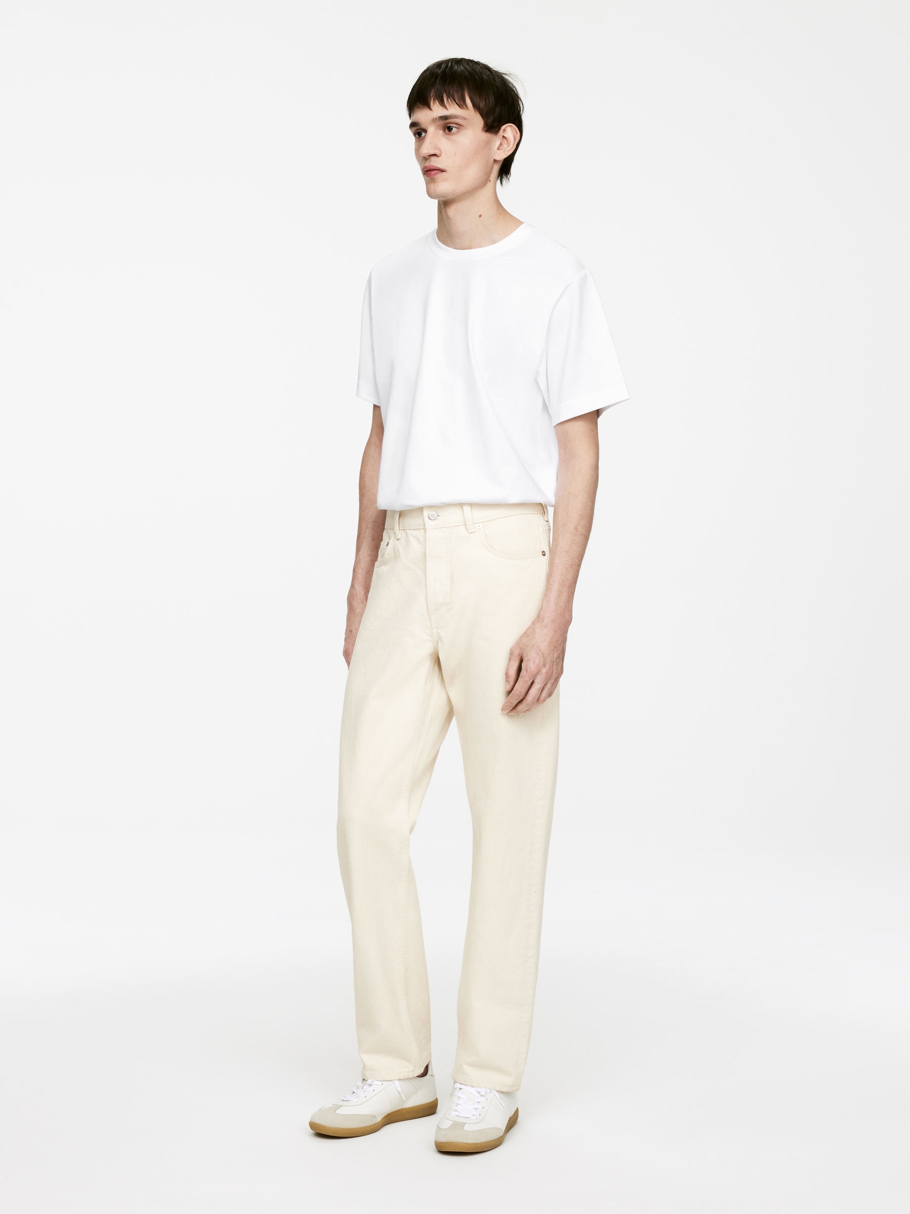 OCEAN Loose Straight Jeans - Ecru - Loose fit - Men - StillMedia/Lookbook - 30