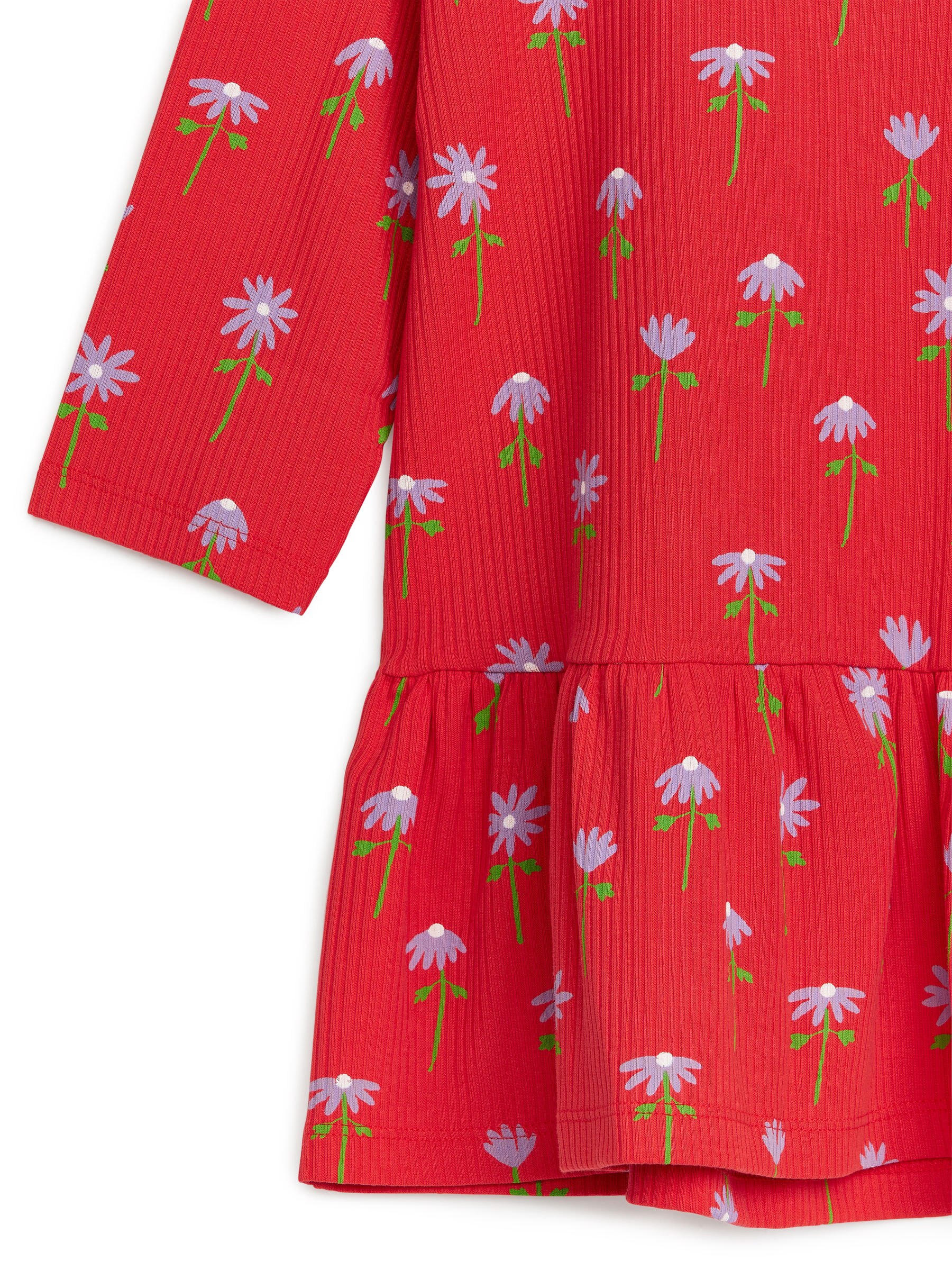 Gefranstes Jersey-Kleid - Rot - Relaxed Fit - Children - StillMedia/DescriptiveDetail - 3