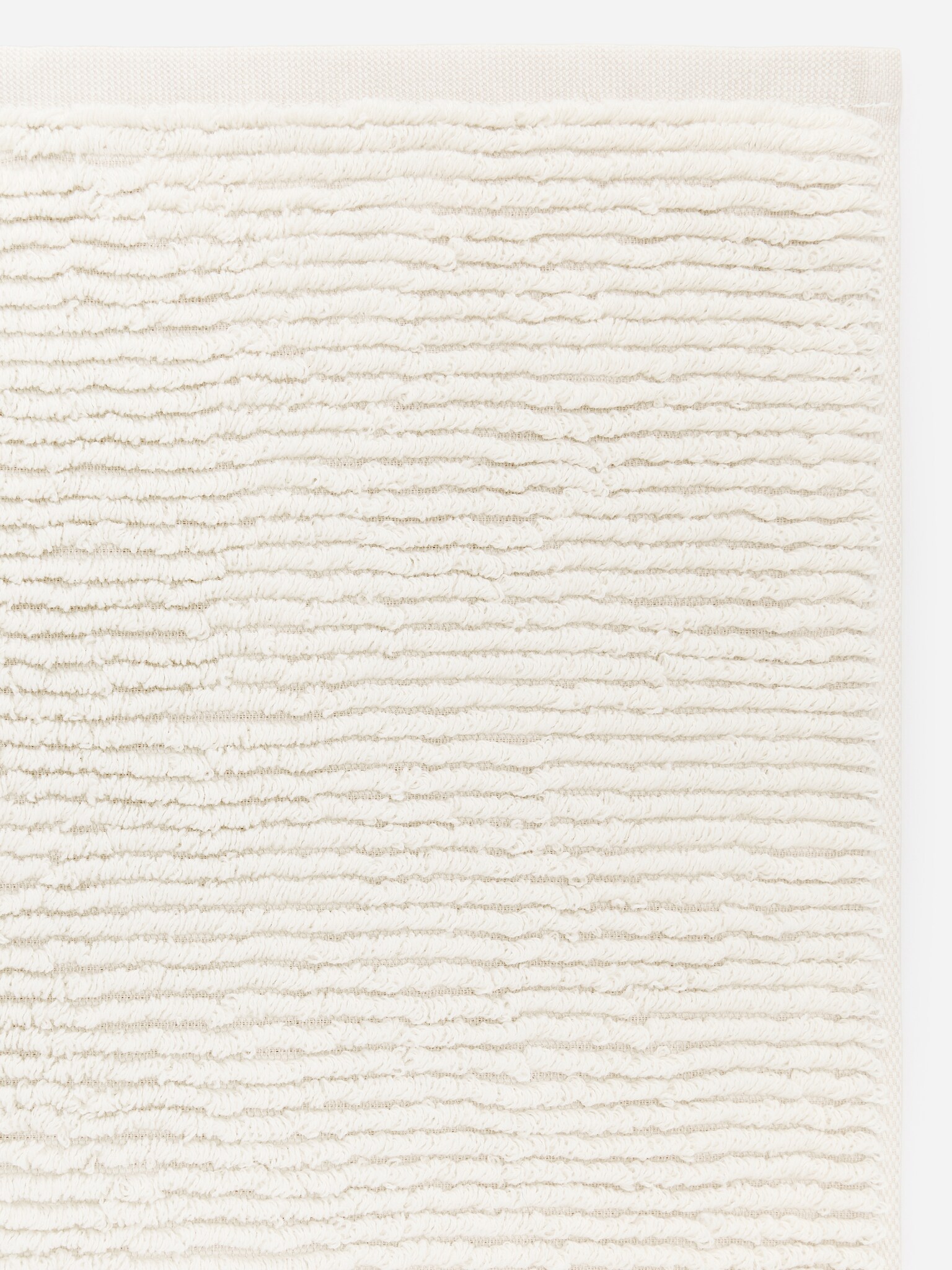 Tapis de bain en coton éponge - Blanc cassé - 2