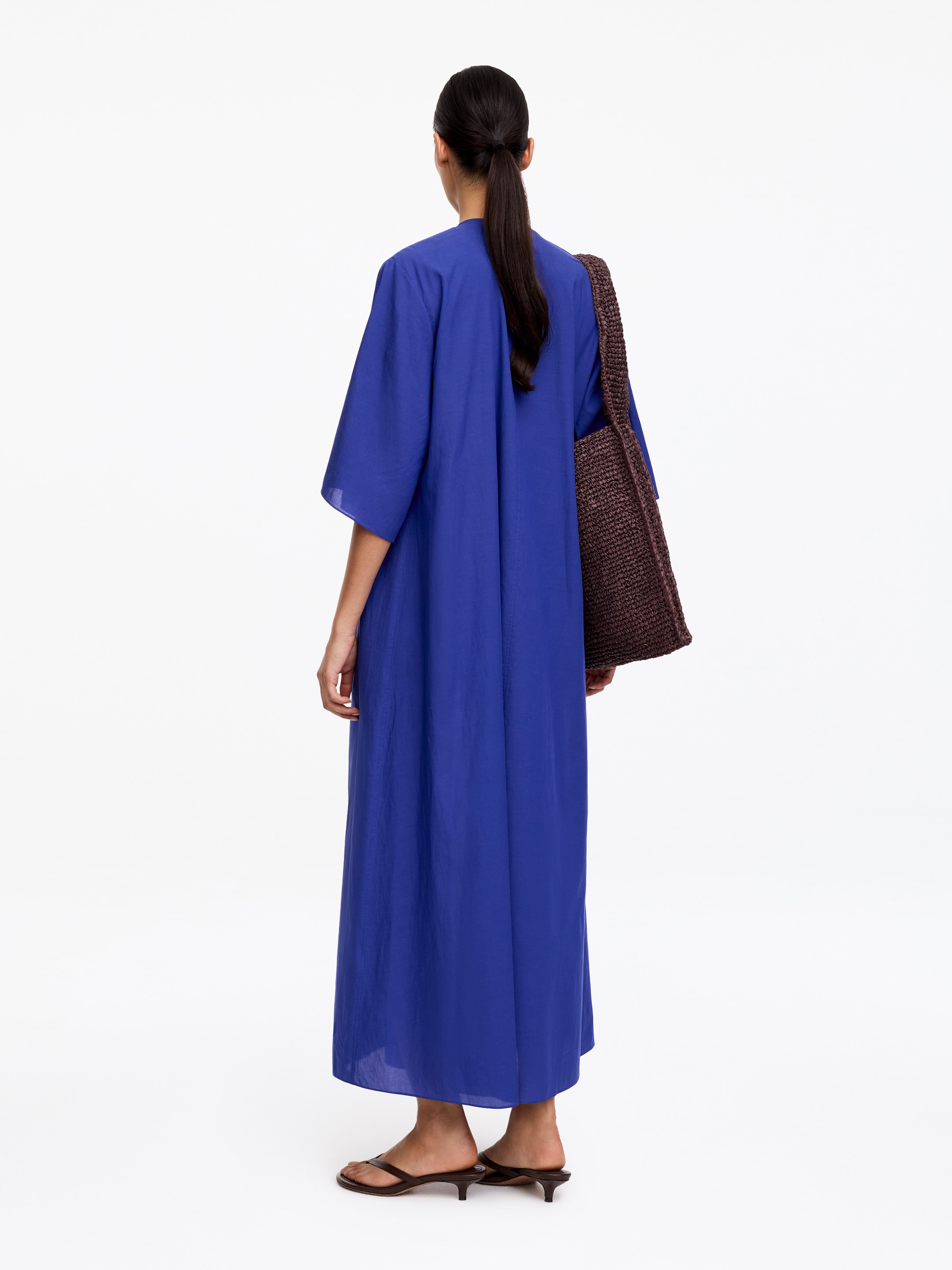 Robe de plage en lyocell mélangé - Bleu - Loose fit - Femme - StillMedia/Lookbook - 3