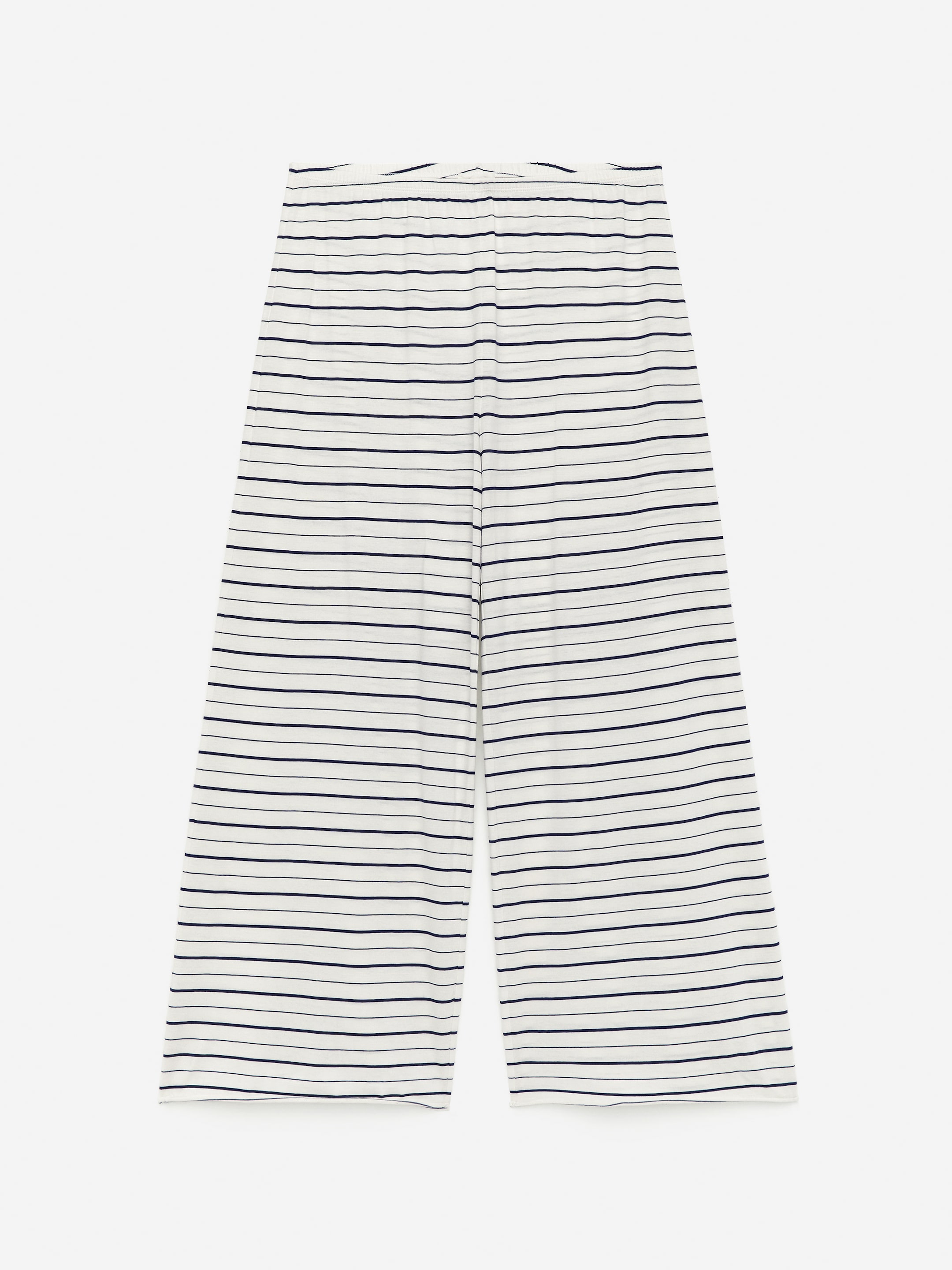Visa större bild: Byxor i bomull - Off-white/svart - DAM | H&M SE 1