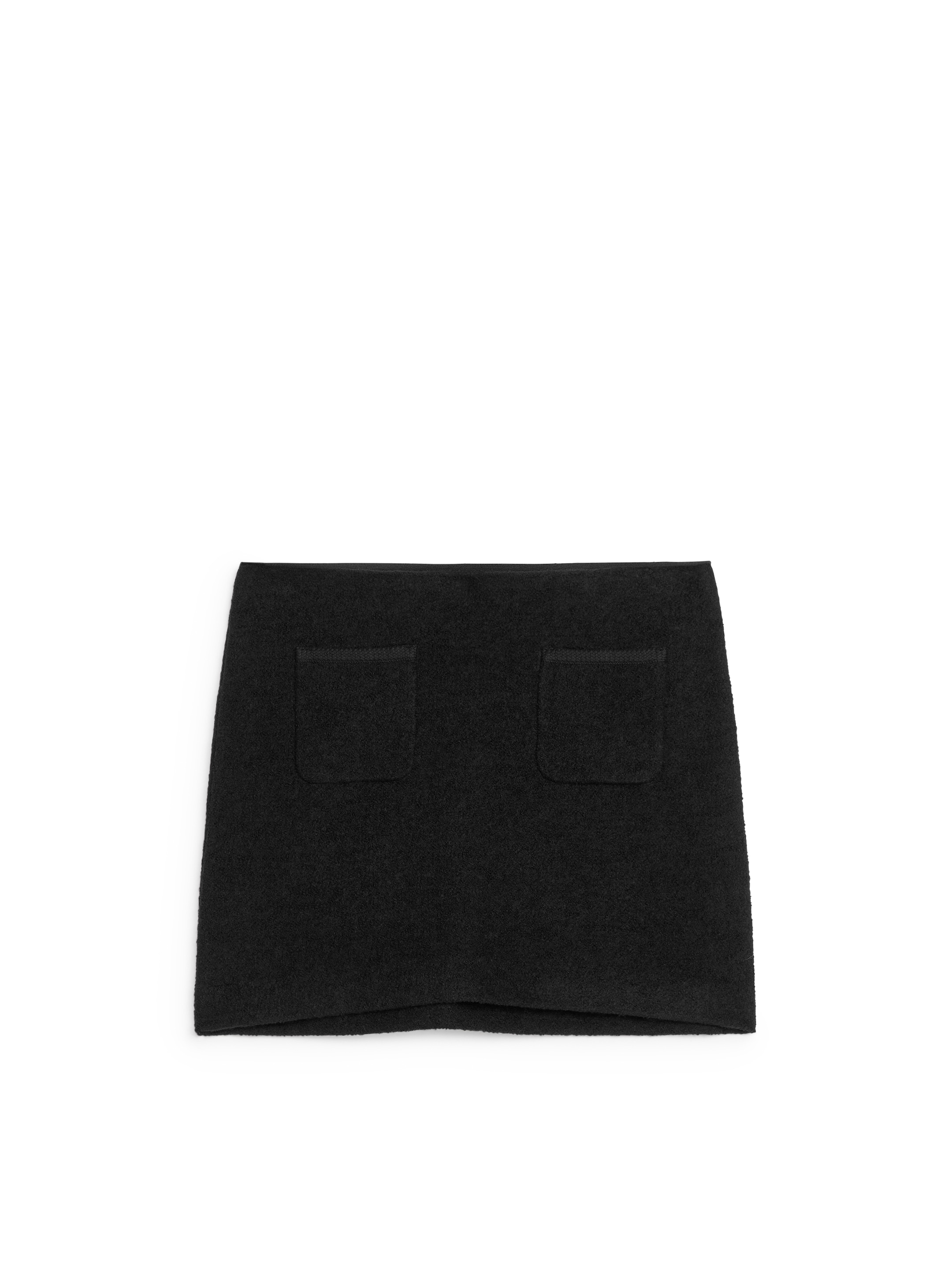 View larger image: Boiled Wool-Blend Skirt - Black - Ladies | H&M GB 1