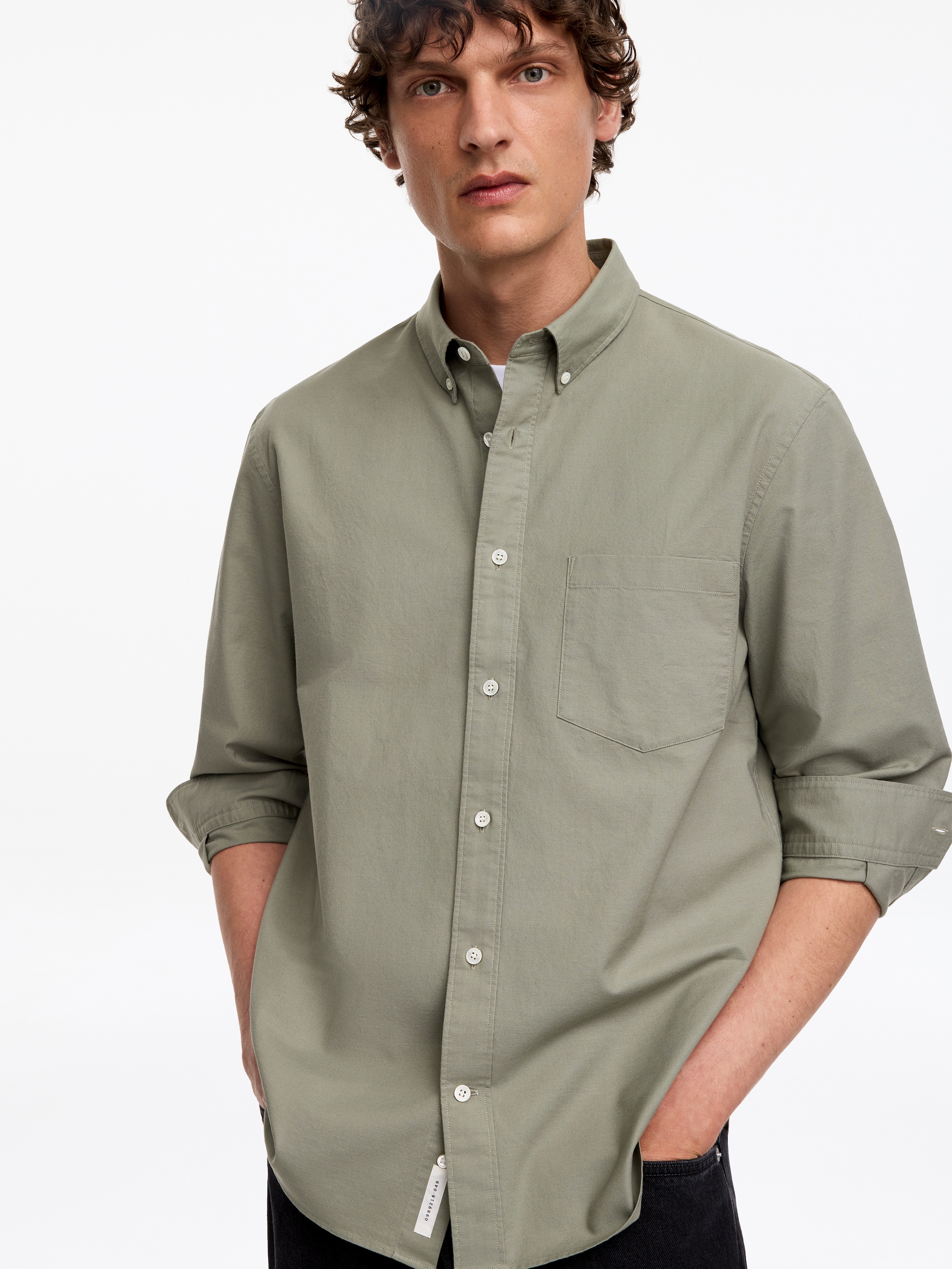 Regular Oxford Shirt - Dusty Green - Regular fit - men - StillMedia/Lookbook - 5