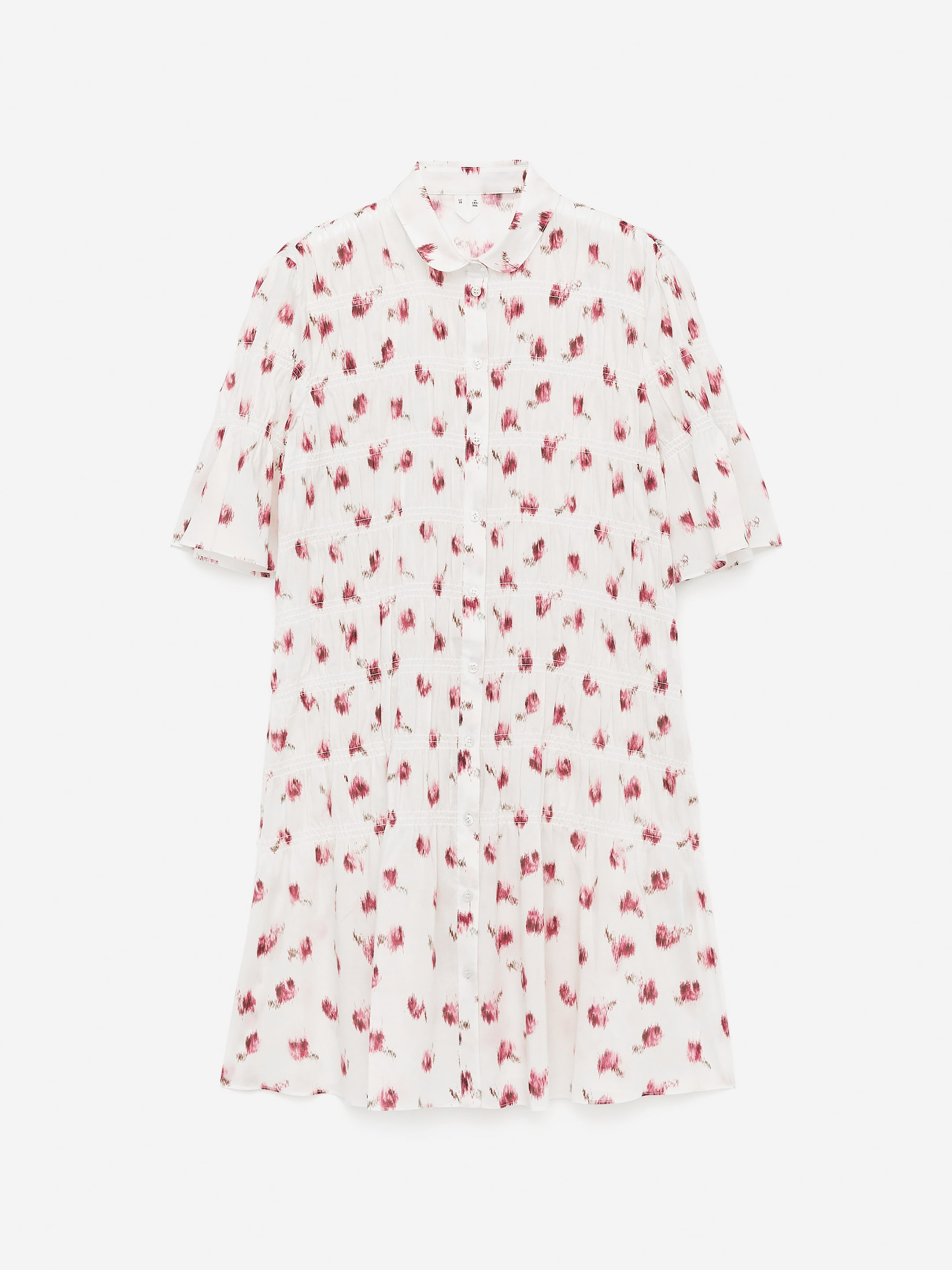 Printed Mini Dress - Off White/Floral - Slim fit - Women - StillMedia/DescriptiveStillLife - 1