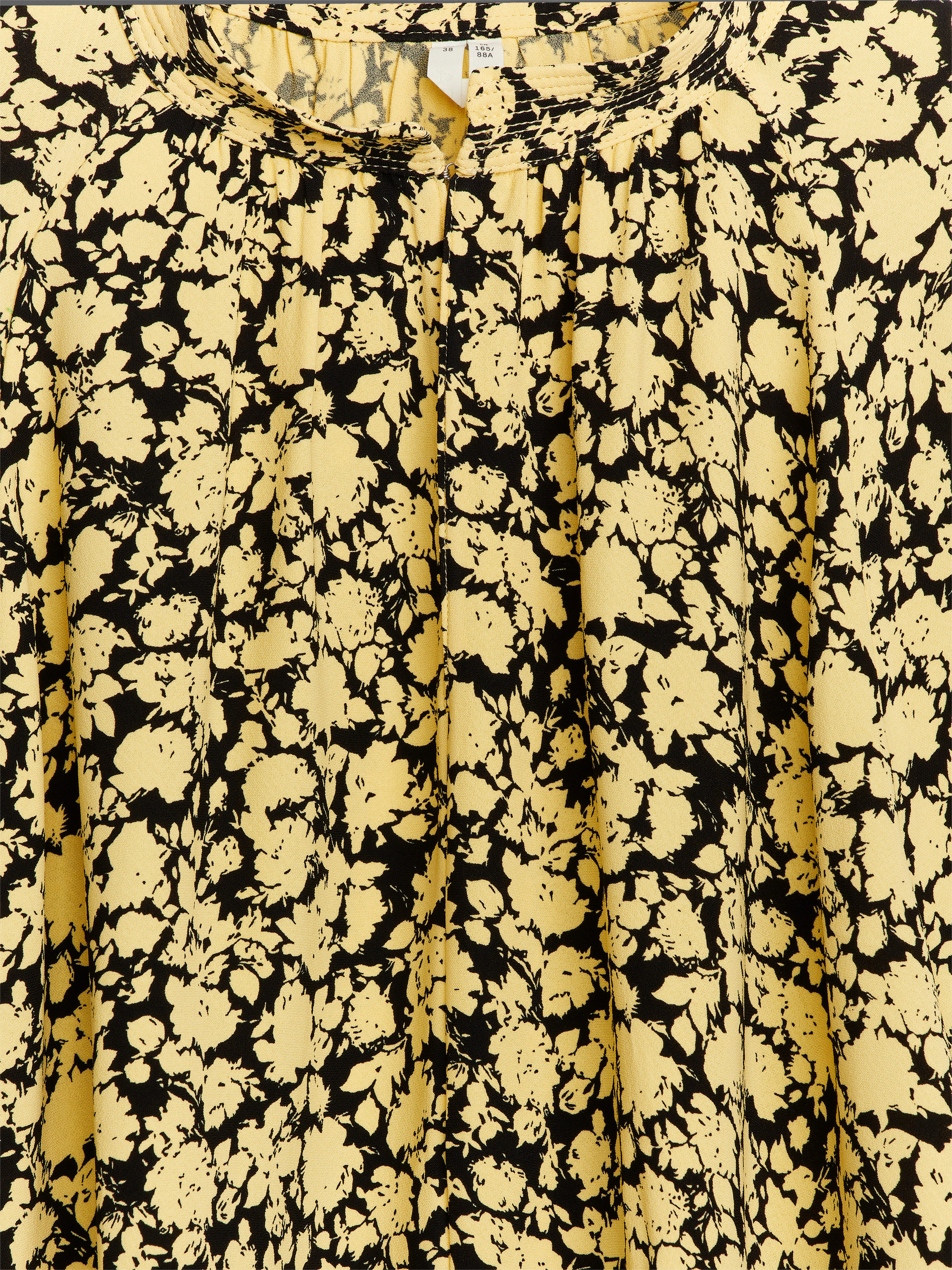 Relaxed Blouse - Black/Yellow - Relaxed fit - Women - StillMedia/DescriptiveDetail - 1