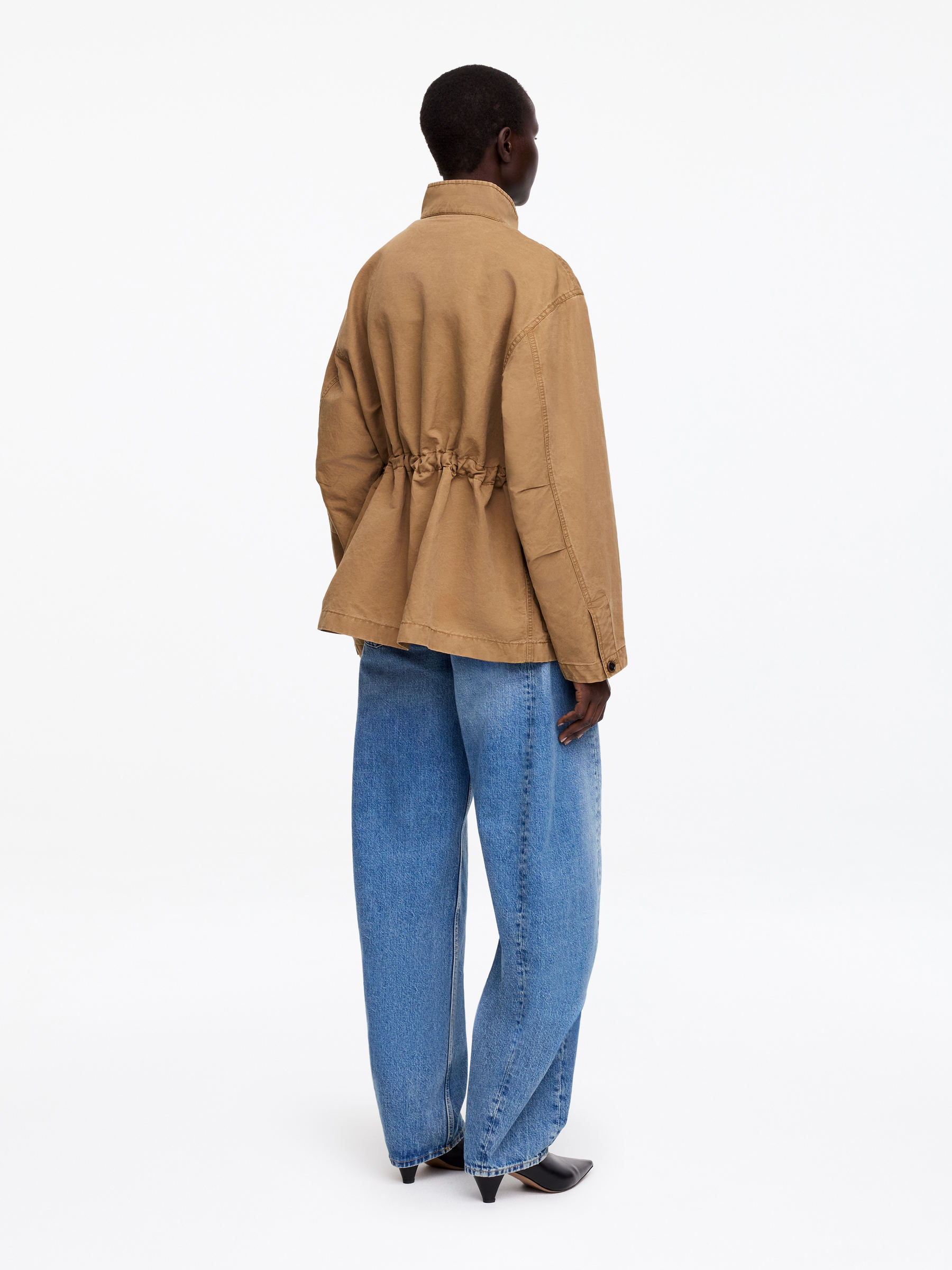 Relaxed Overshirt - Brown - Relaxed fit - Femme - StillMedia/Lookbook - 4
