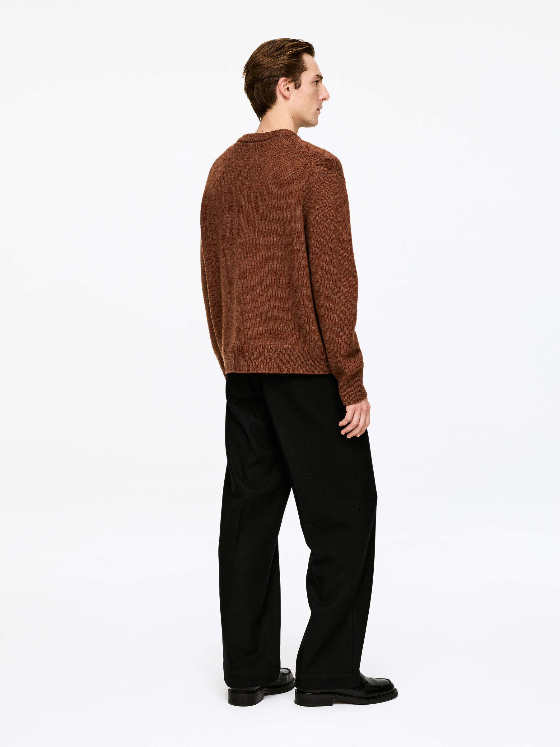 Jersey de lana de punto grueso - Óxido - Corte relajado - Men - StillMedia/Lookbook - 3