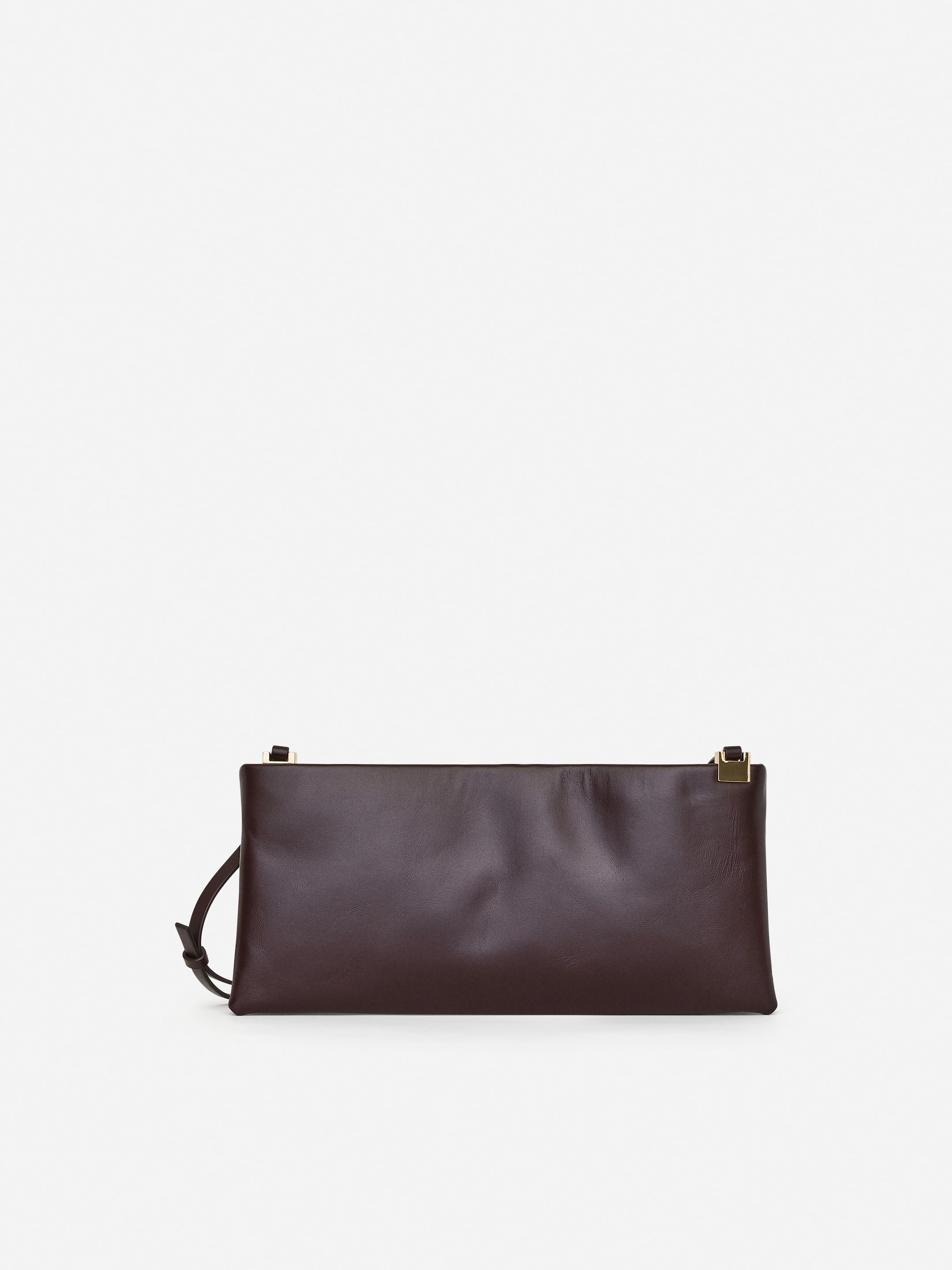 Grösseres Bild ansehen: Schultertasche aus Leder - Dunkelrot - DAMEN | H&M CH 1