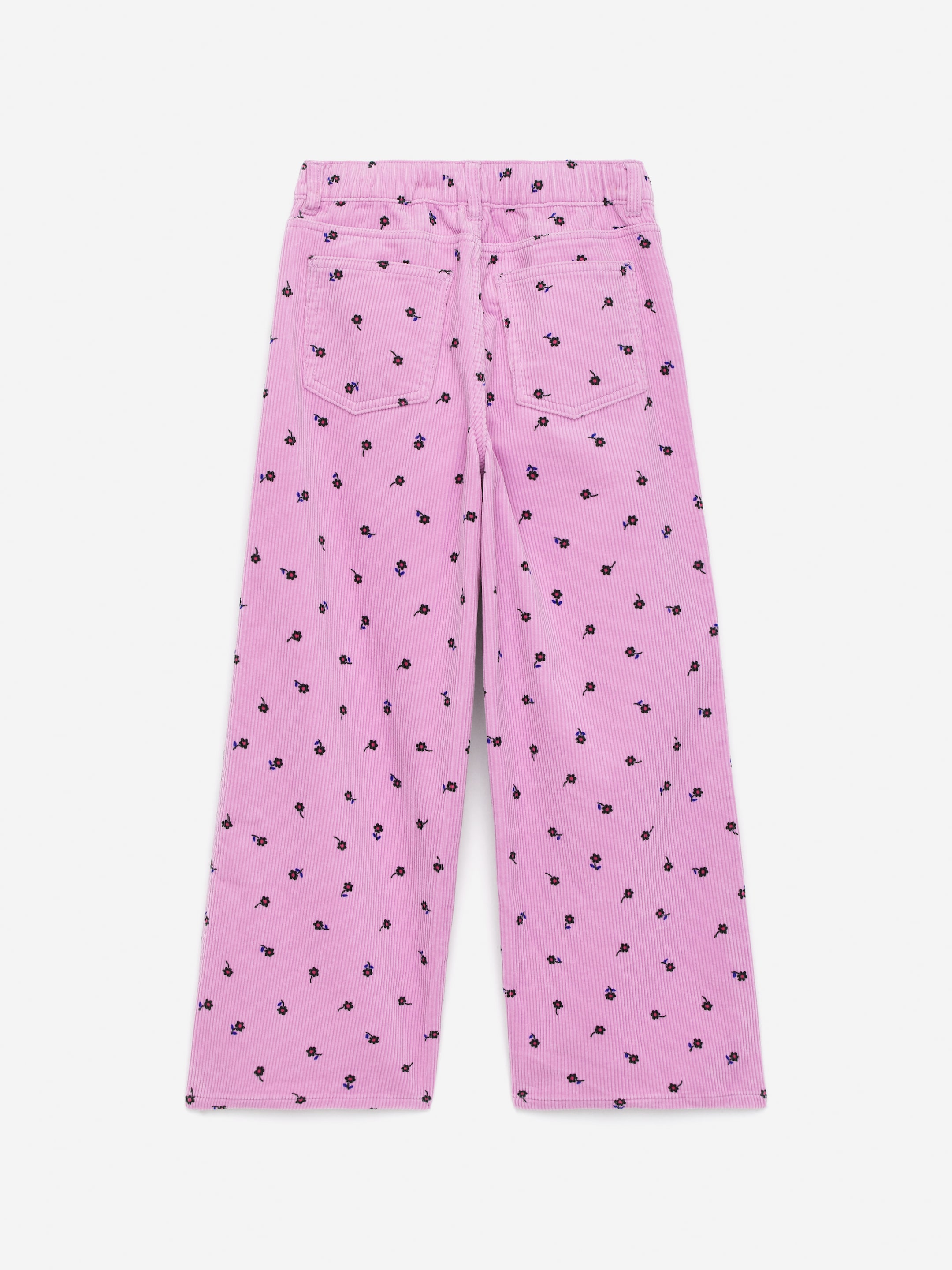Zobacz większy obraz: Szerokie sztruksowe spodnie - Różowy/kwiaty - Dziecko | H&M PL 2