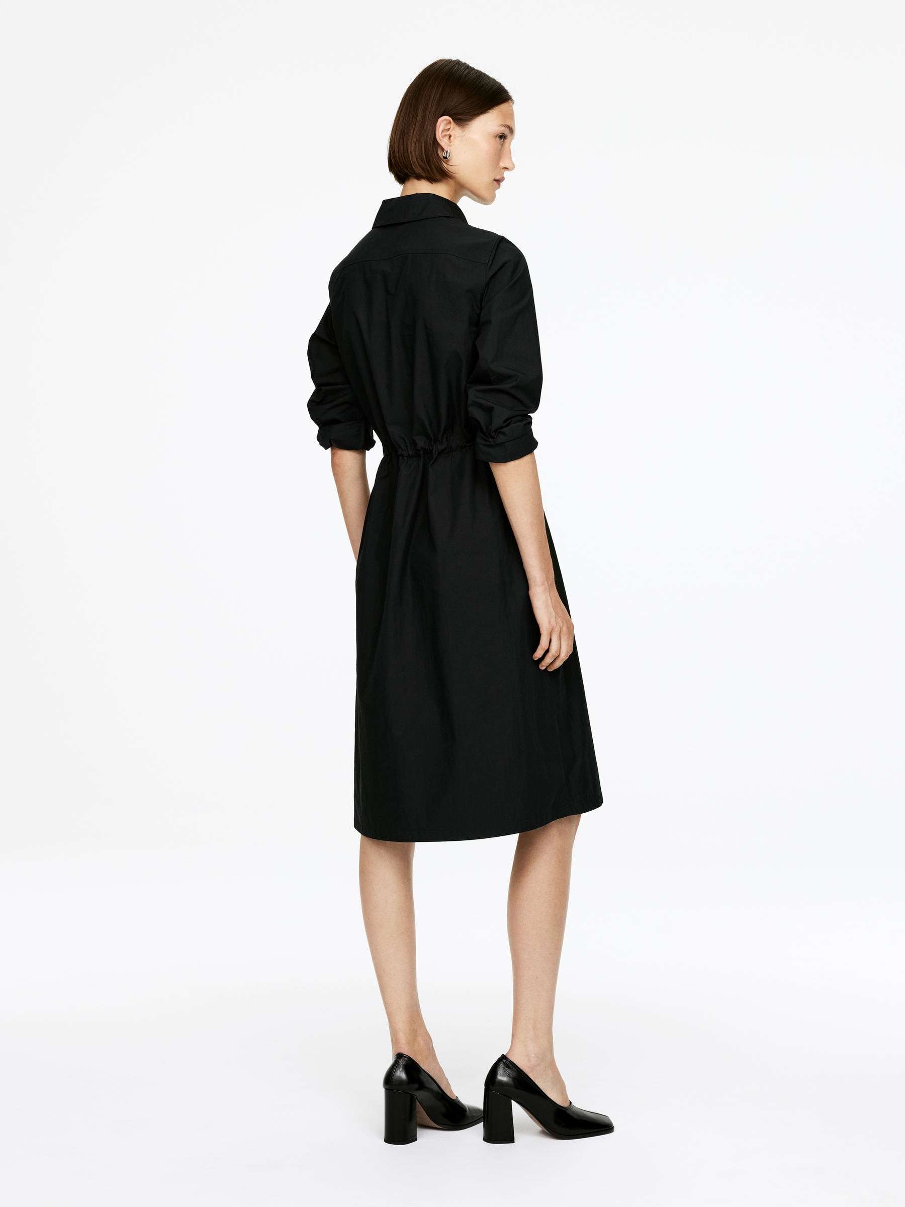 Drawstring Dress - Black - Regular fit - Women - StillMedia/Lookbook - 5