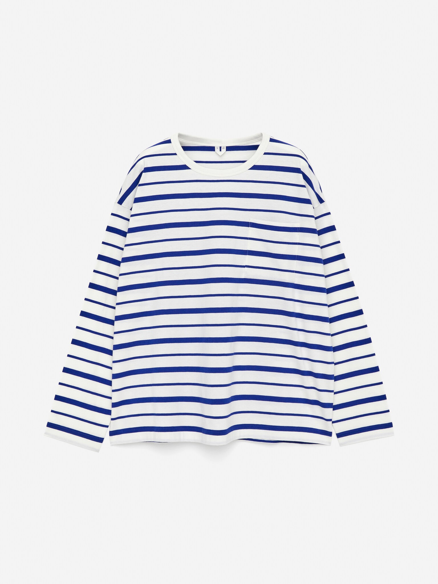 Tricou SHIRO Relaxed - Albastru/Alb