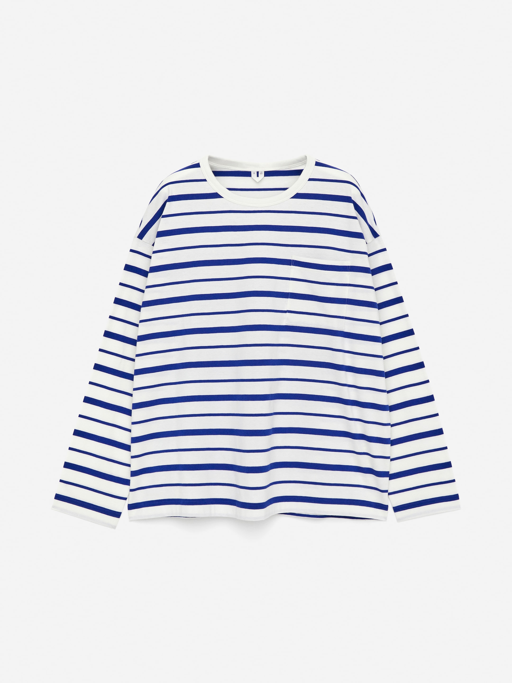 SHIRO lockeres T-Shirt - Blau/Weiß - Oversize - Damen - StillMedia/DescriptiveStillLife - 1