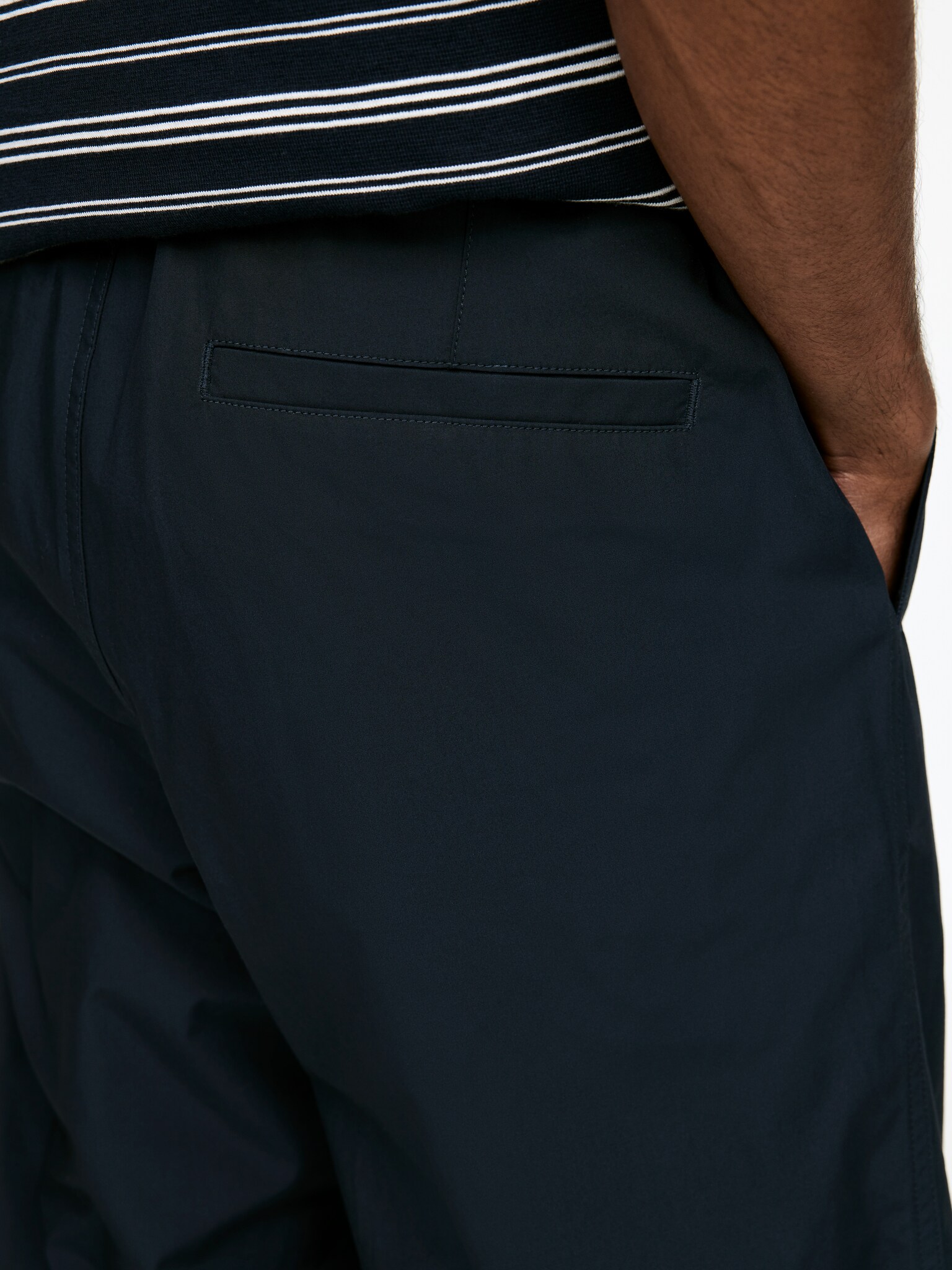Poplin Trousers - Dark Blue/Mole - 6