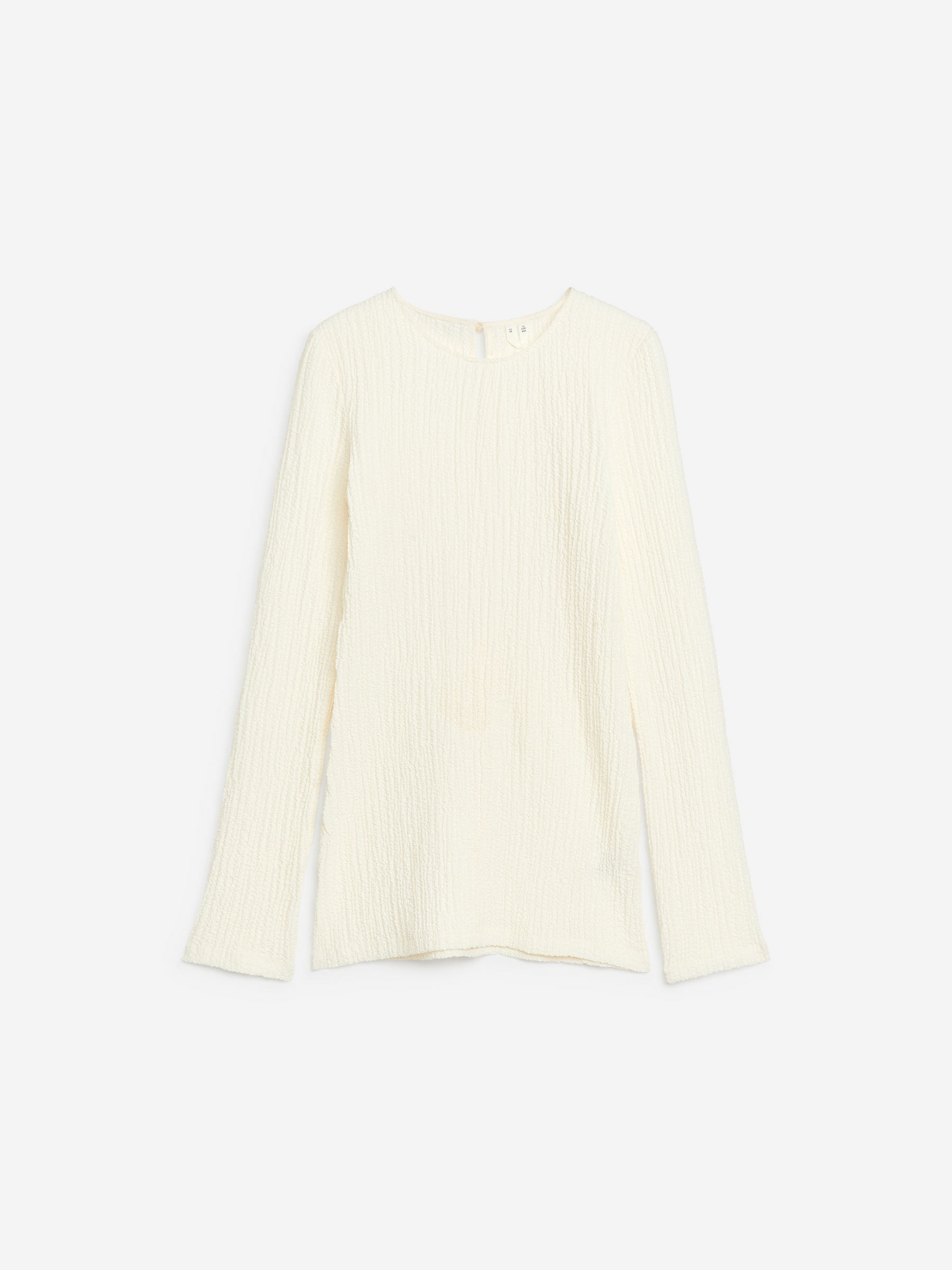 Textured Top - Off White - Slim fit - Women - StillMedia/DescriptiveStillLife - 1