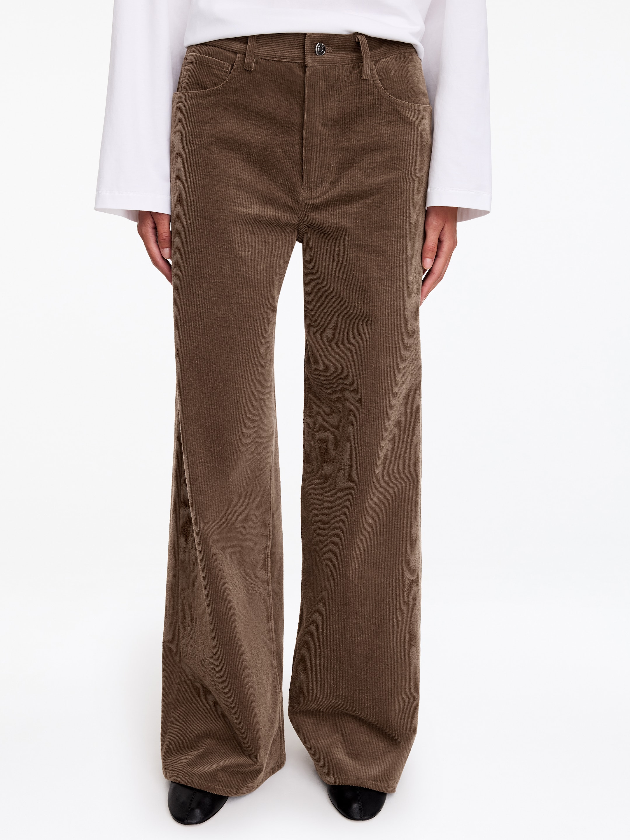 Cordhose - Dunkles Graubraun - Regular Fit - women - StillMedia/Lookbook - 3