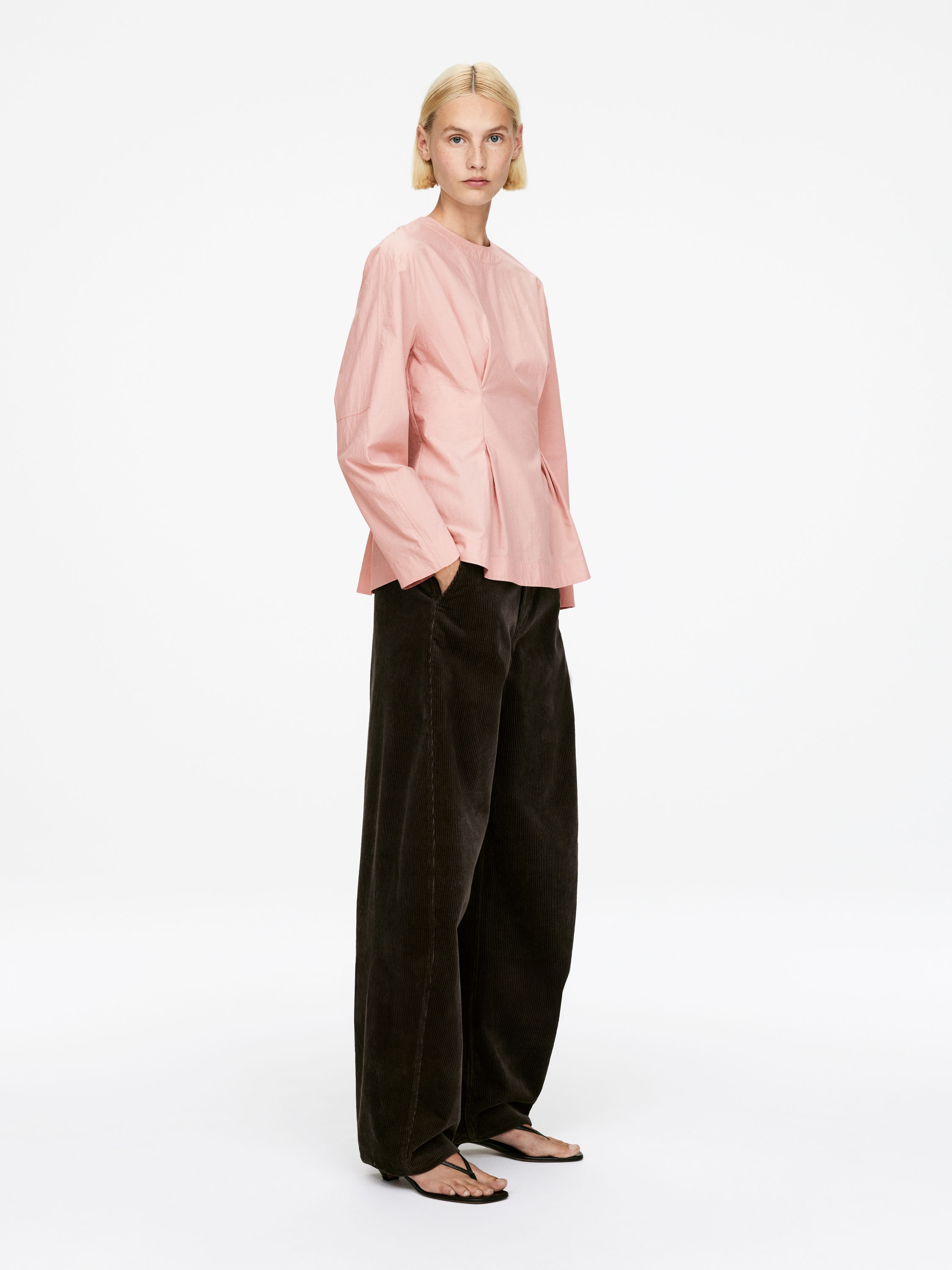 Peplum Top - Dusty Pink - Regular fit - Women - StillMedia/Lookbook - 6