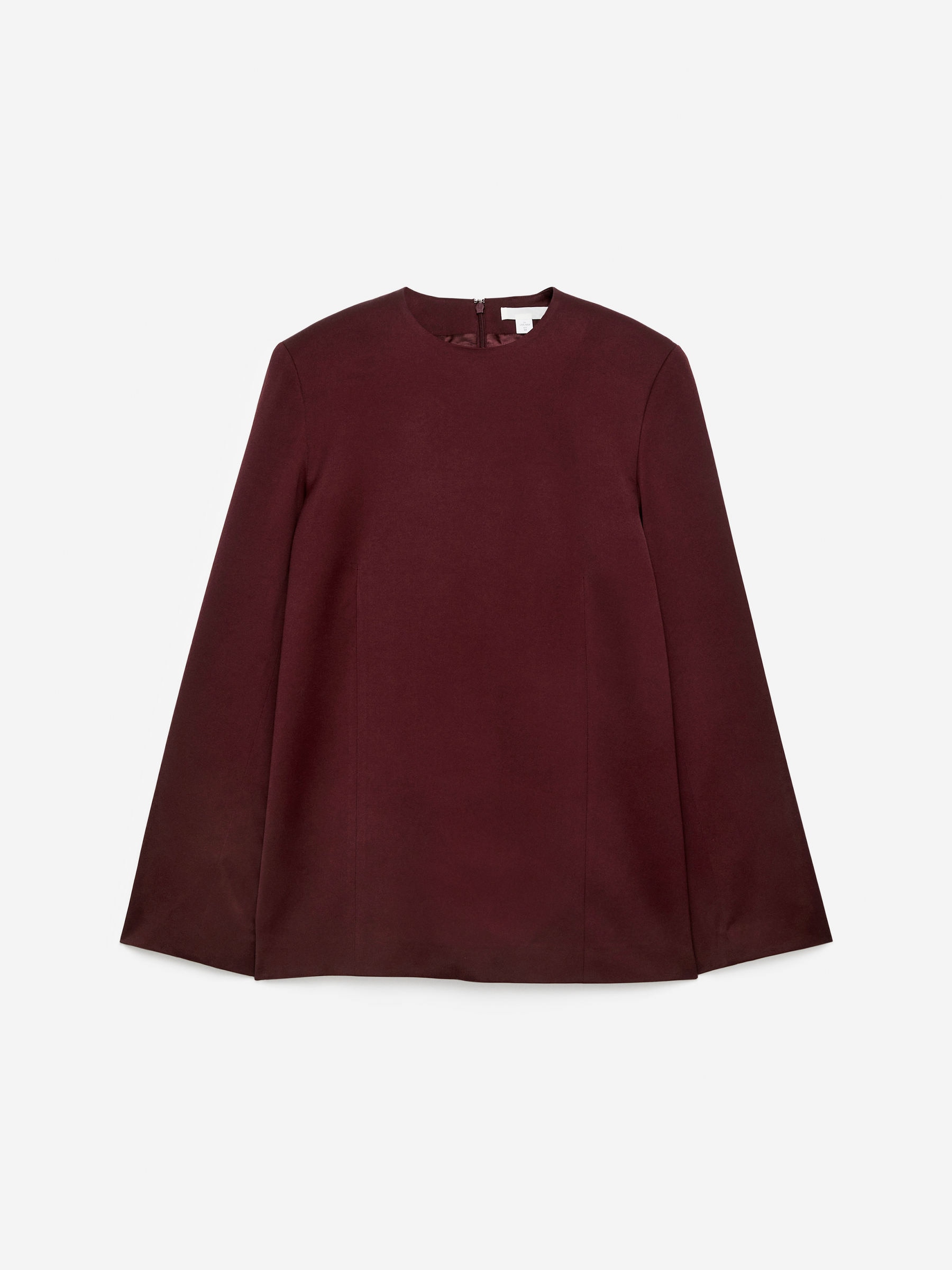 Padded-Shoulder Top - Dark Red - Regular fit - Women - StillMedia/DescriptiveStillLife - 1