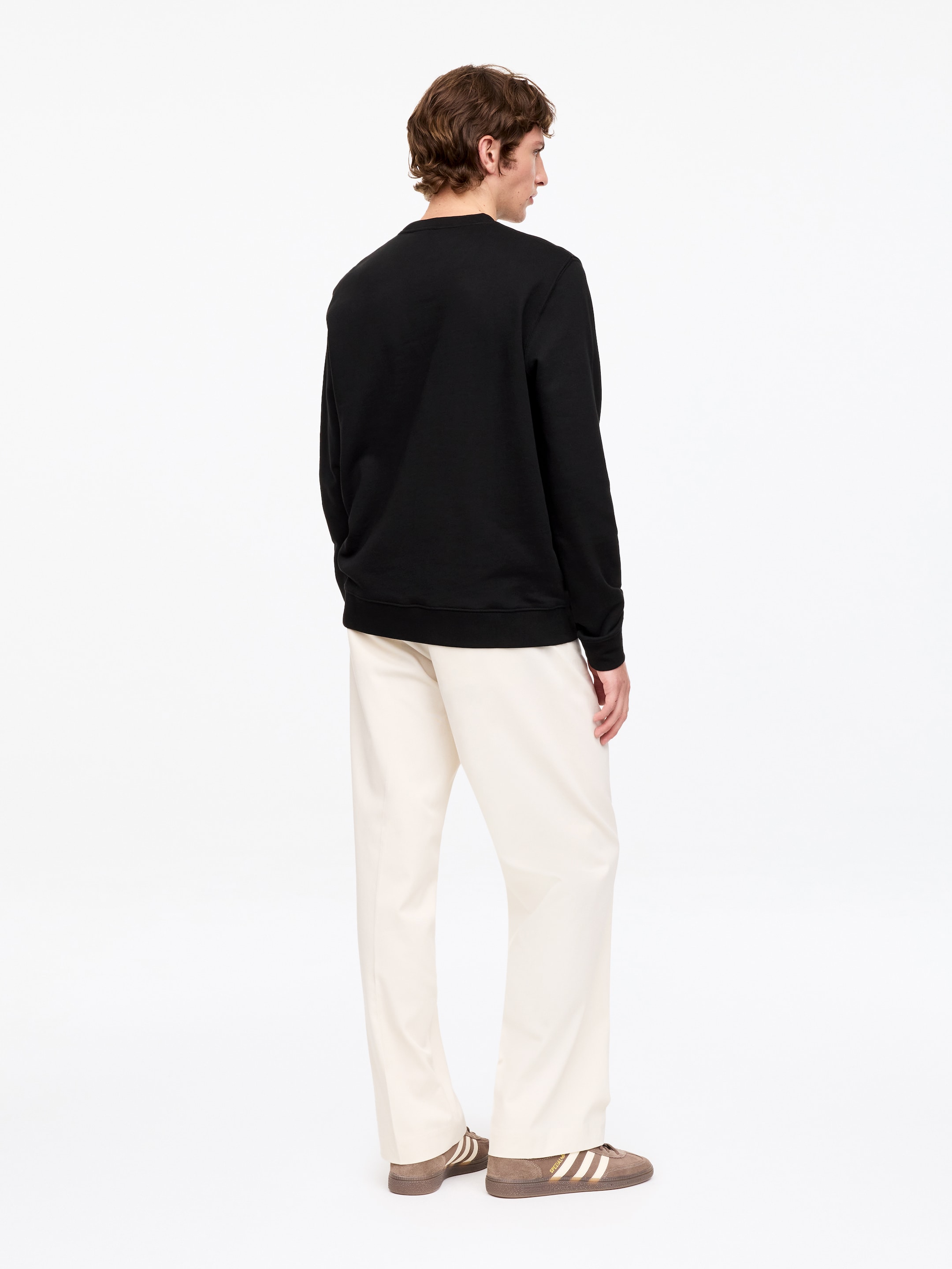 Mid-Weight Sweatshirt - Black - Regular fit - Men - StillMedia/Lookbook - 18