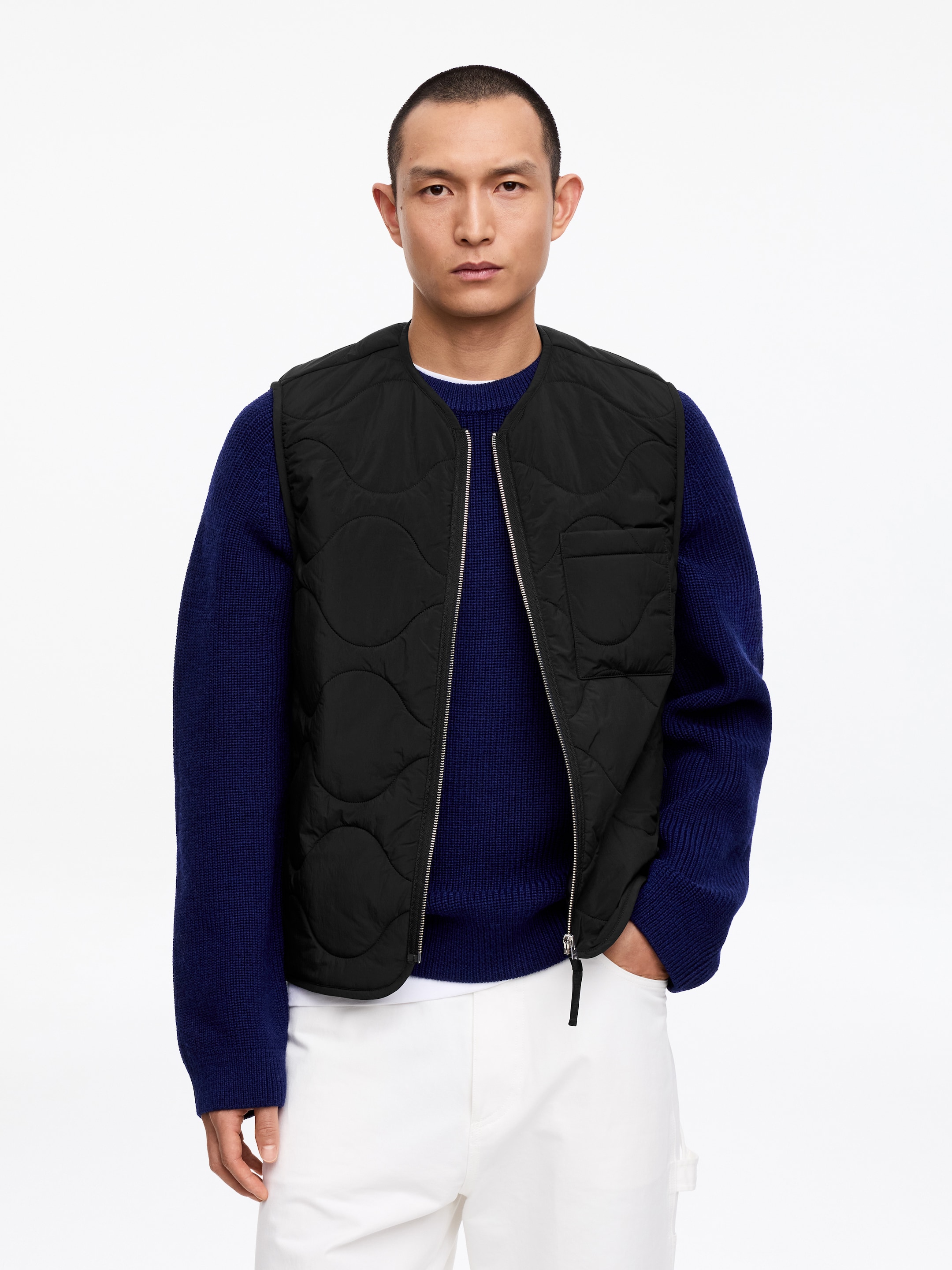 Gesteppte 2-in-1-Liner-Weste - Schwarz - Regular Fit - Men - StillMedia/Lookbook - 49