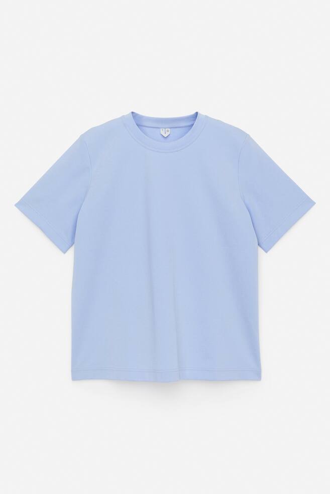 Formbeständiges Signature-T-Shirt - Hellblau/Weiß/Graumeliert/Dunkelblau/Schwarz/Lila/Burgunderrot/Hellbeige - 1
