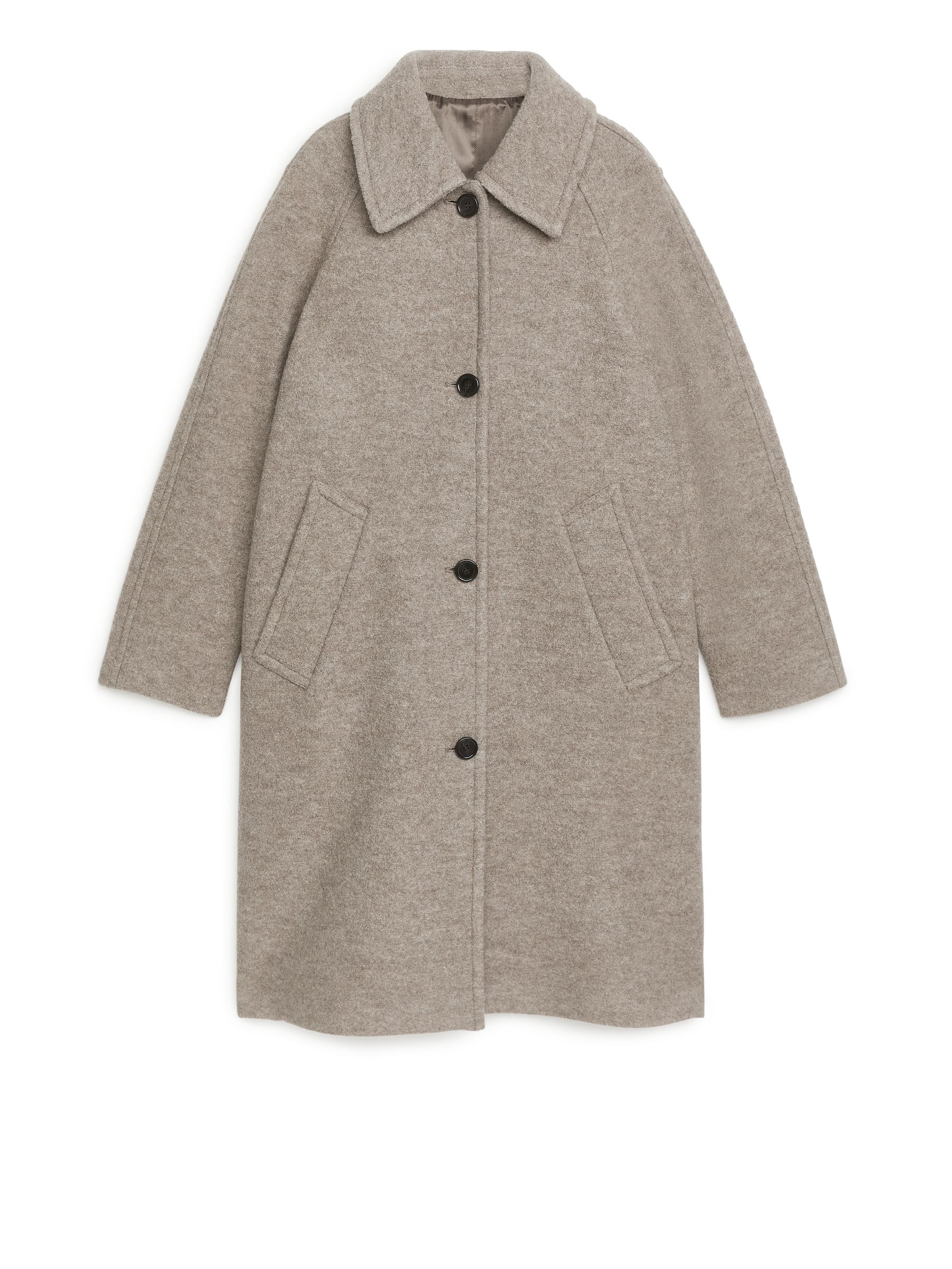Cappotto in lana bouclé - Beige - Oversize - Women - StillMedia/DescriptiveStillLife - 1
