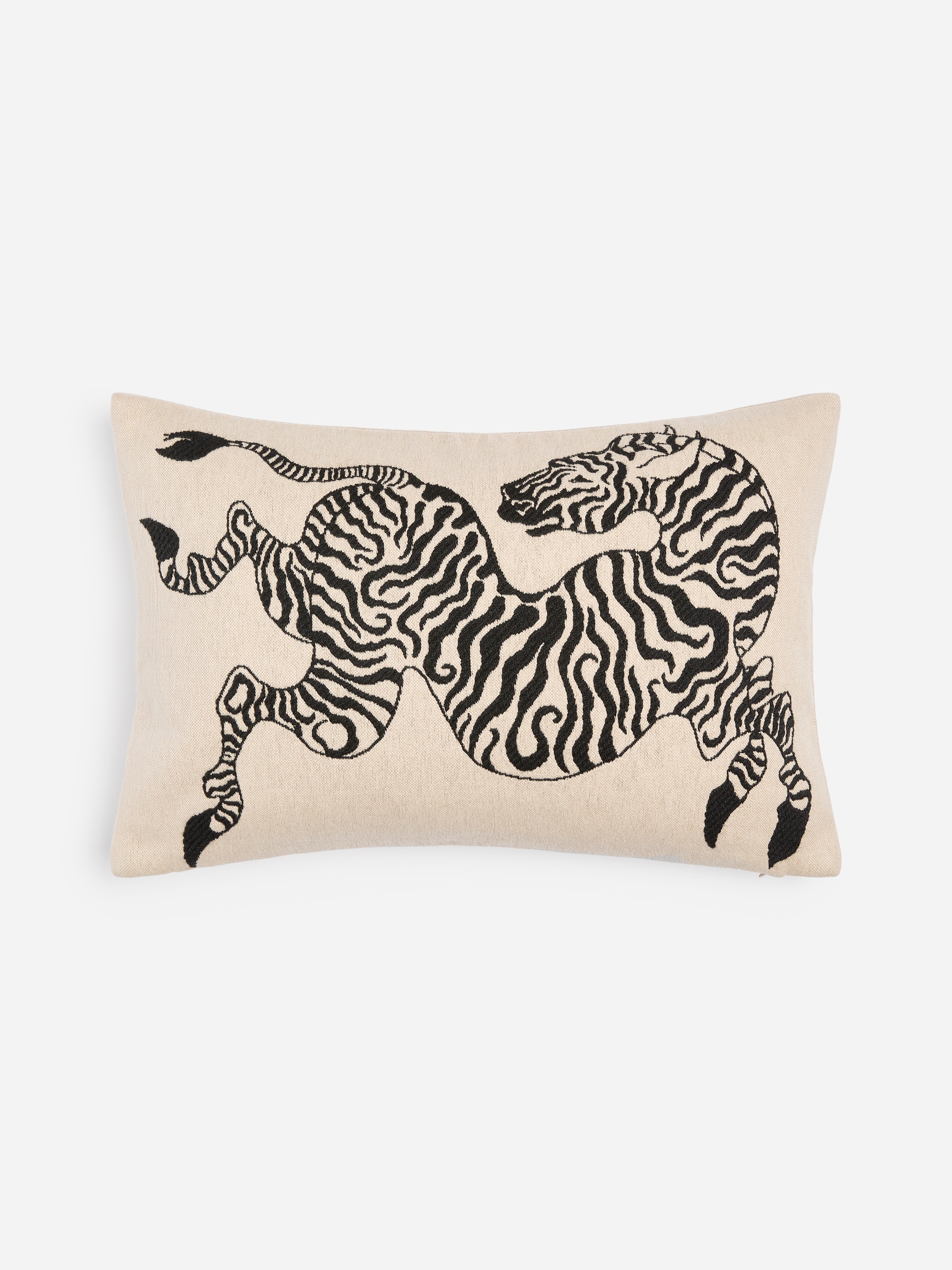Wool Blend Cushion Cover 40x60 cm-Beige-19912