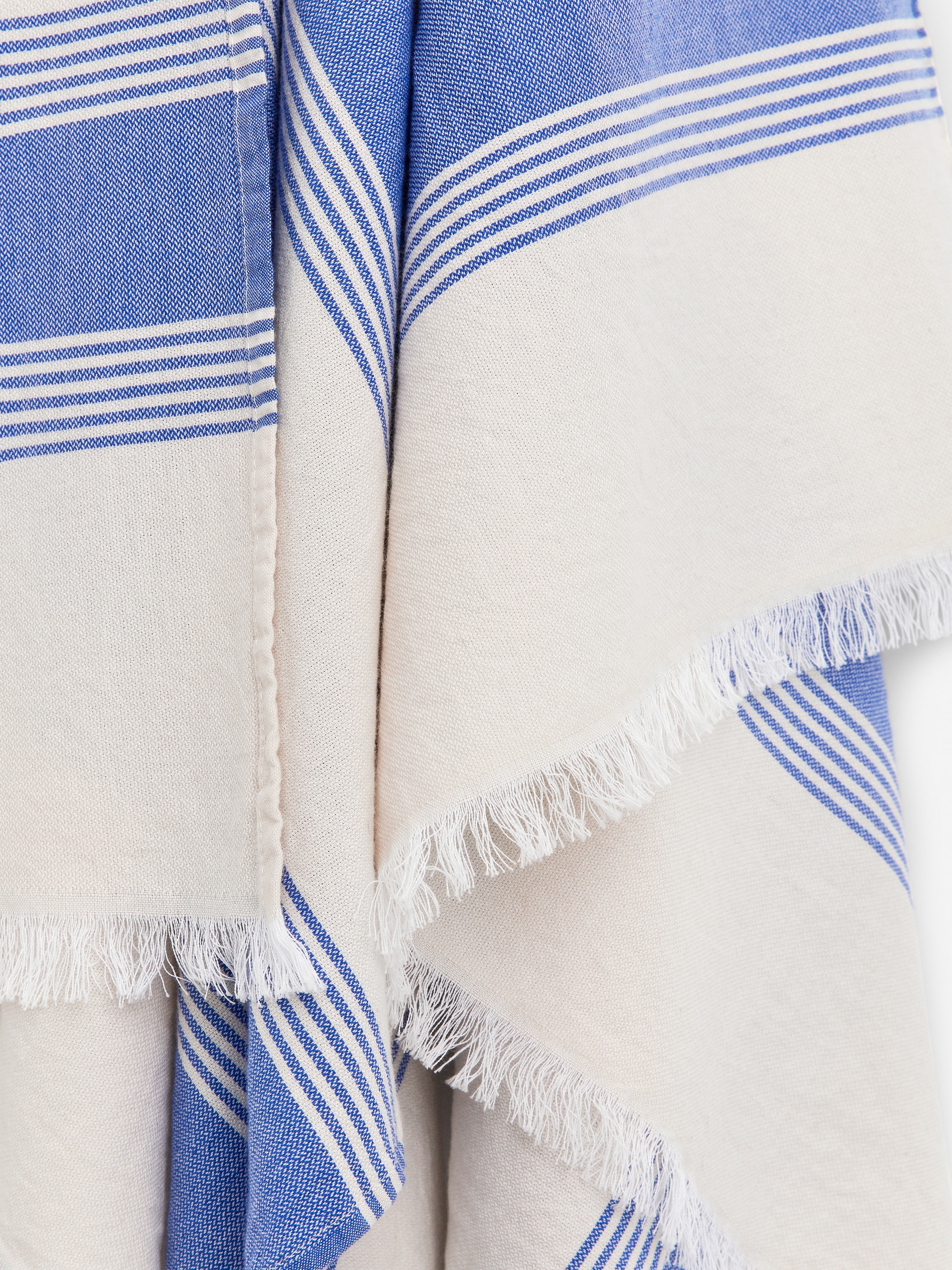Cotton Beach Blanket – Off White/Blue – Homeware – ARKET EU