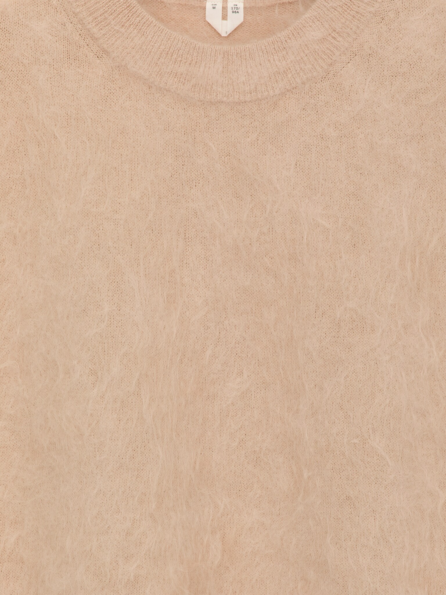 Colete de mistura de lã e mohair - Rosa Creme - 3