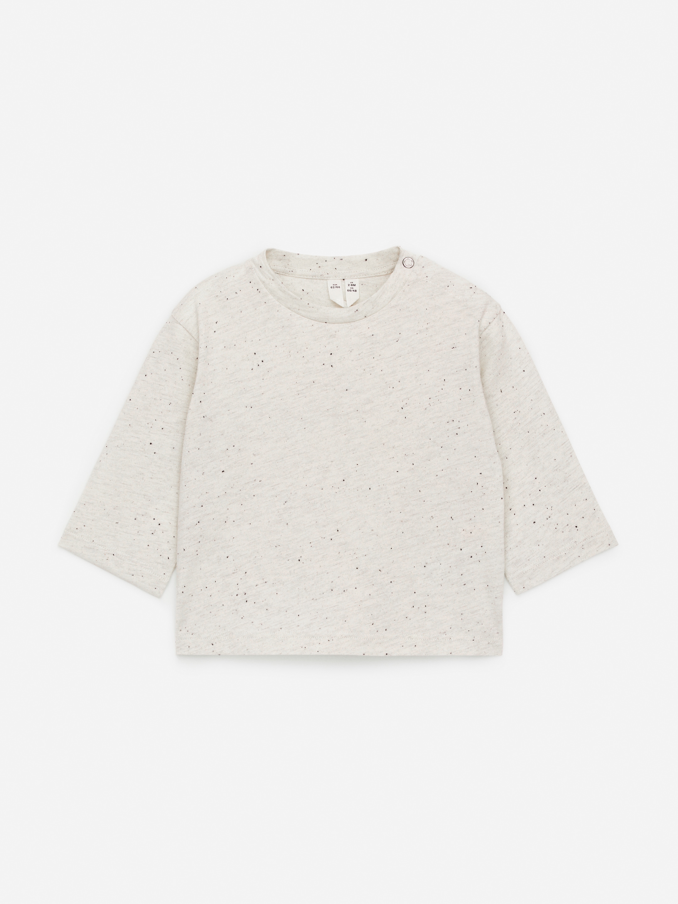 Zobrazit větší obrázek: Dvoubalení topů s dlouhým rukávem - Off White/Black Neps - DĚTI | H&M CZ 3