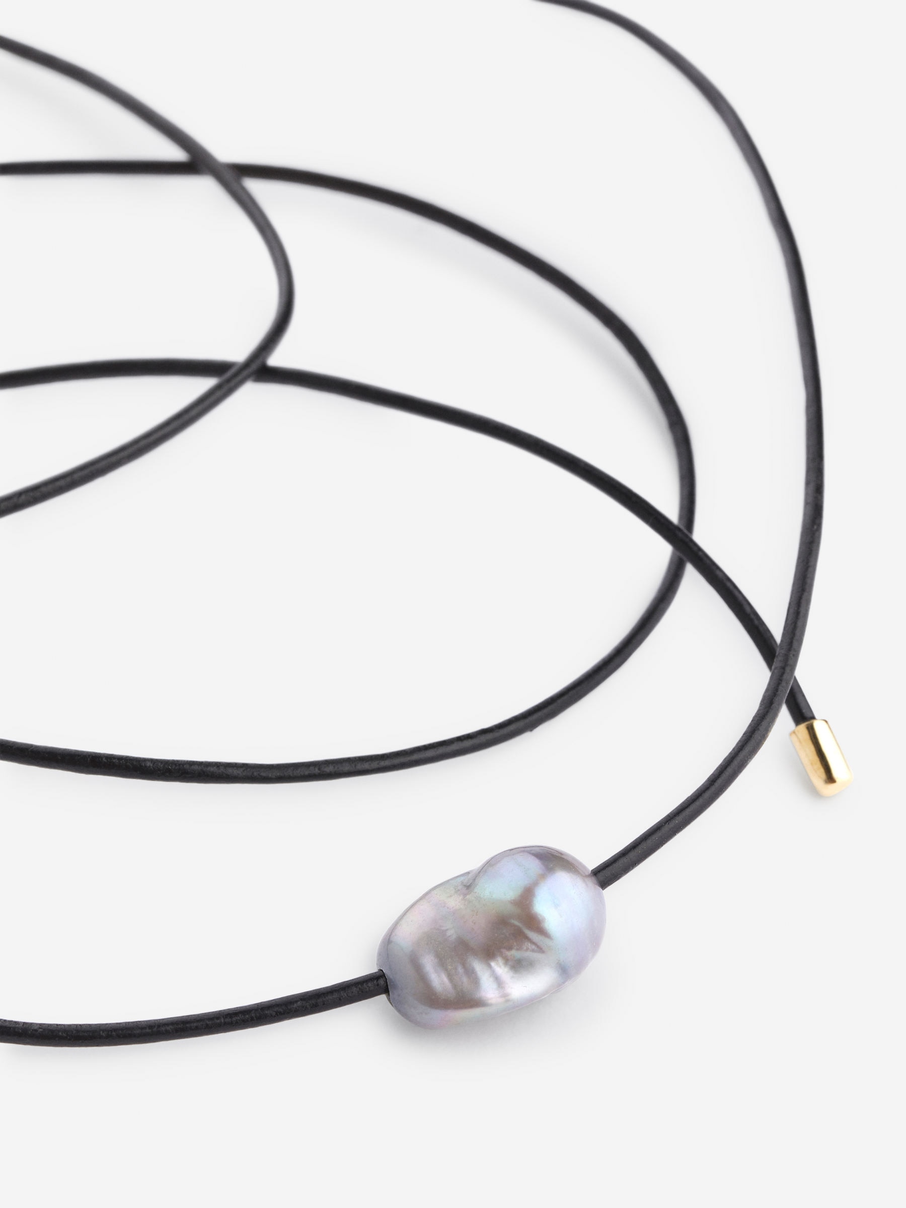 Halskette mit Süßwasserperle - Dunkle Perle/Schwarz - Damen - StillMedia/DescriptiveDetail - 1
