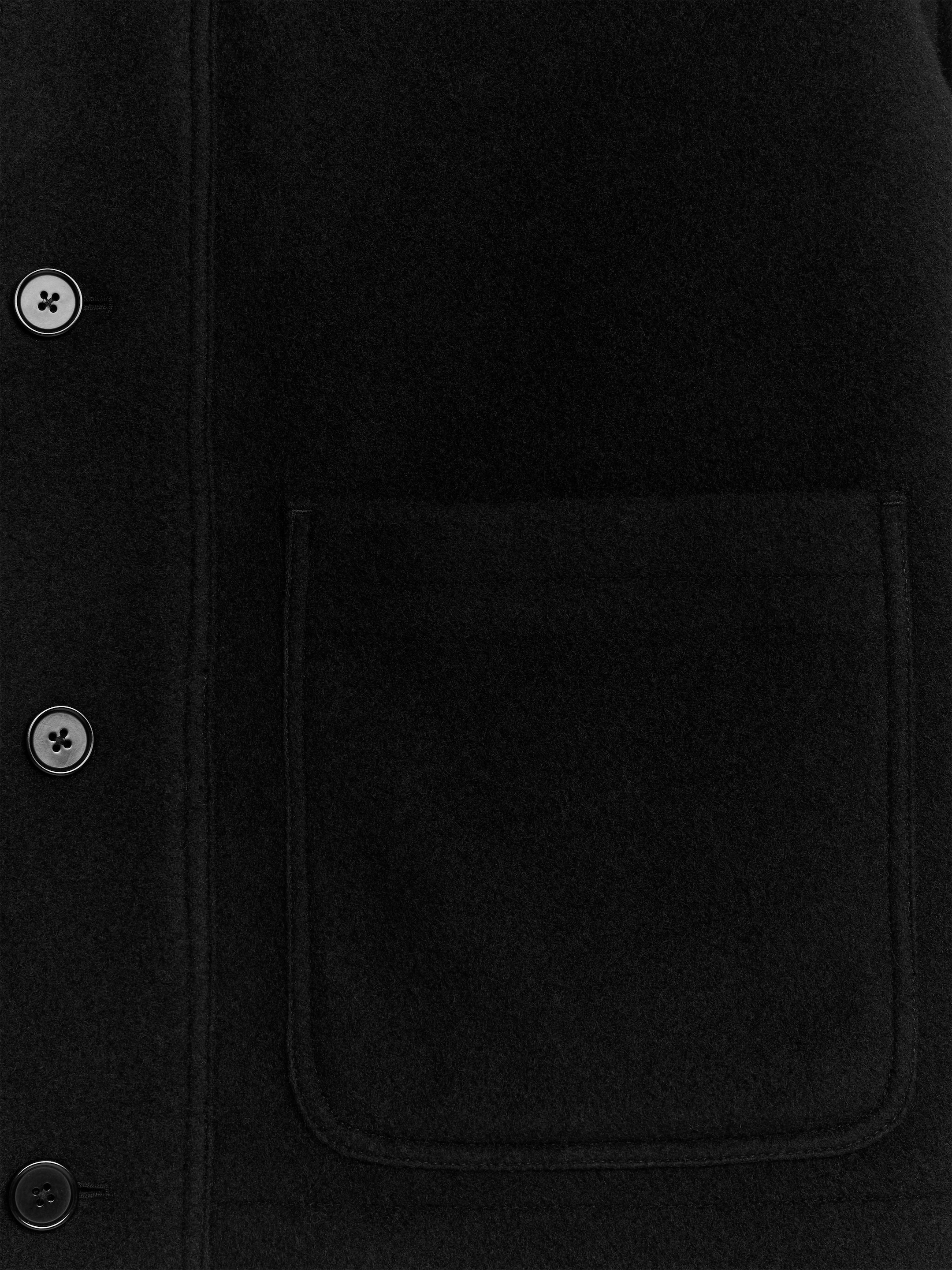 View larger image: Boxy Wool-Blend Jacket - Black - Men | H&M GB 3