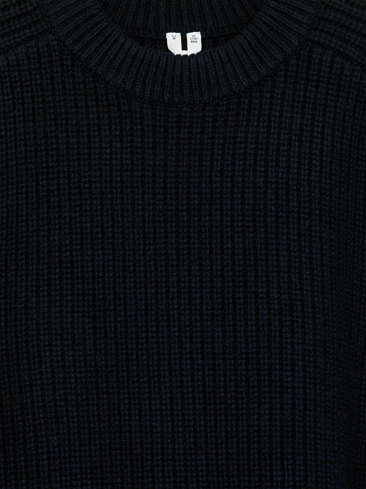 Sweter z wełny merynosów - Ciemnoniebieski/Ciemnoszary - 5